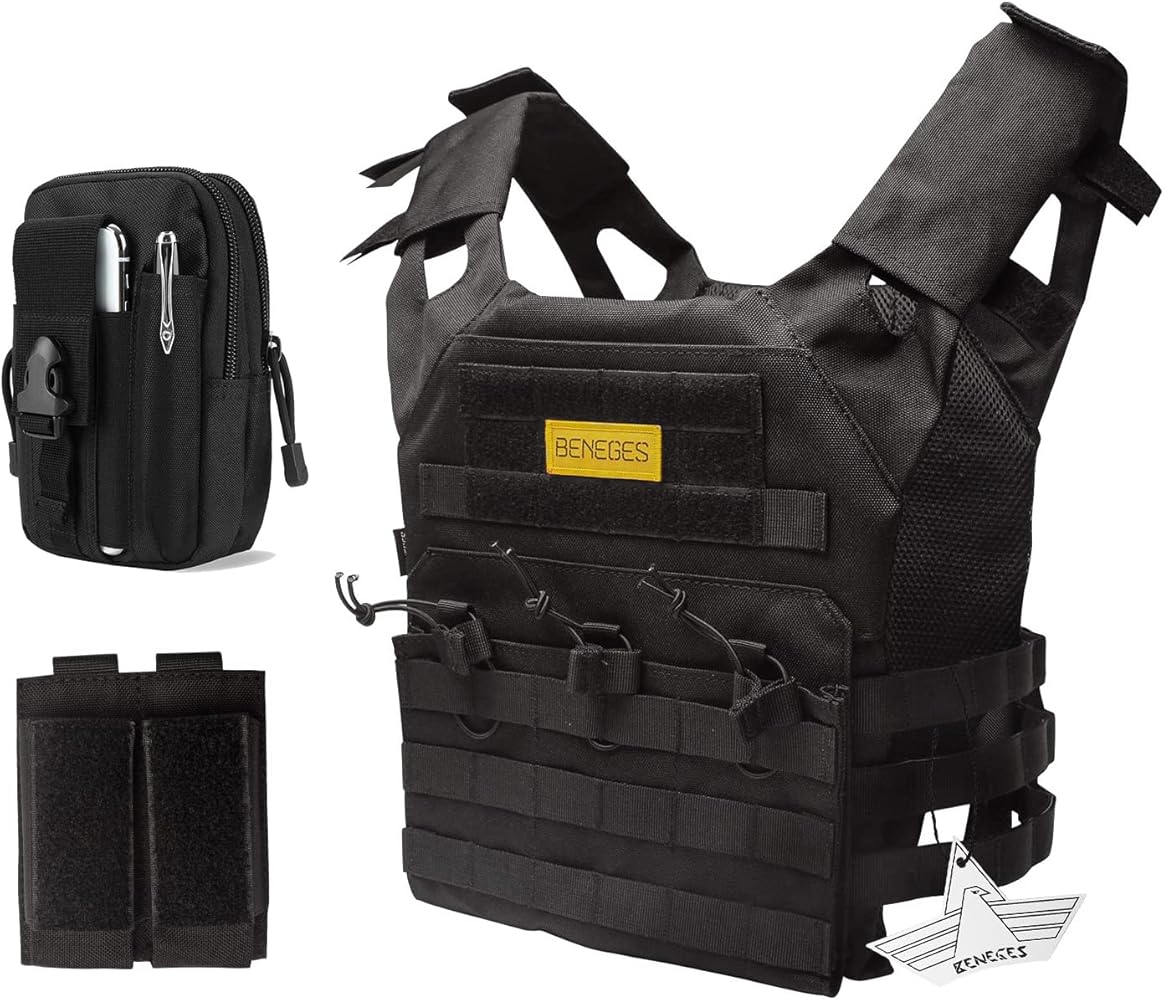 Amazon.co.jp: [Beneges] 軽量 サバゲー ベスト Molle設計
