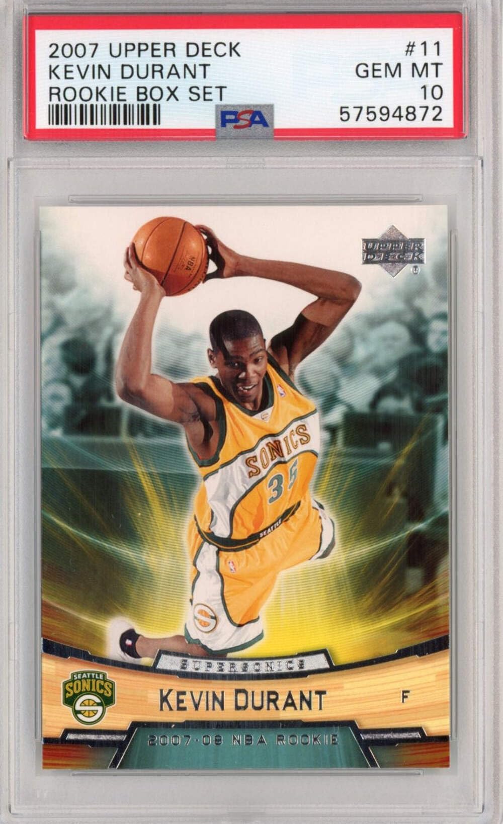 Amazon.com: Graded 2007-08 Upper Deck UD Box Set Kevin Durant #11