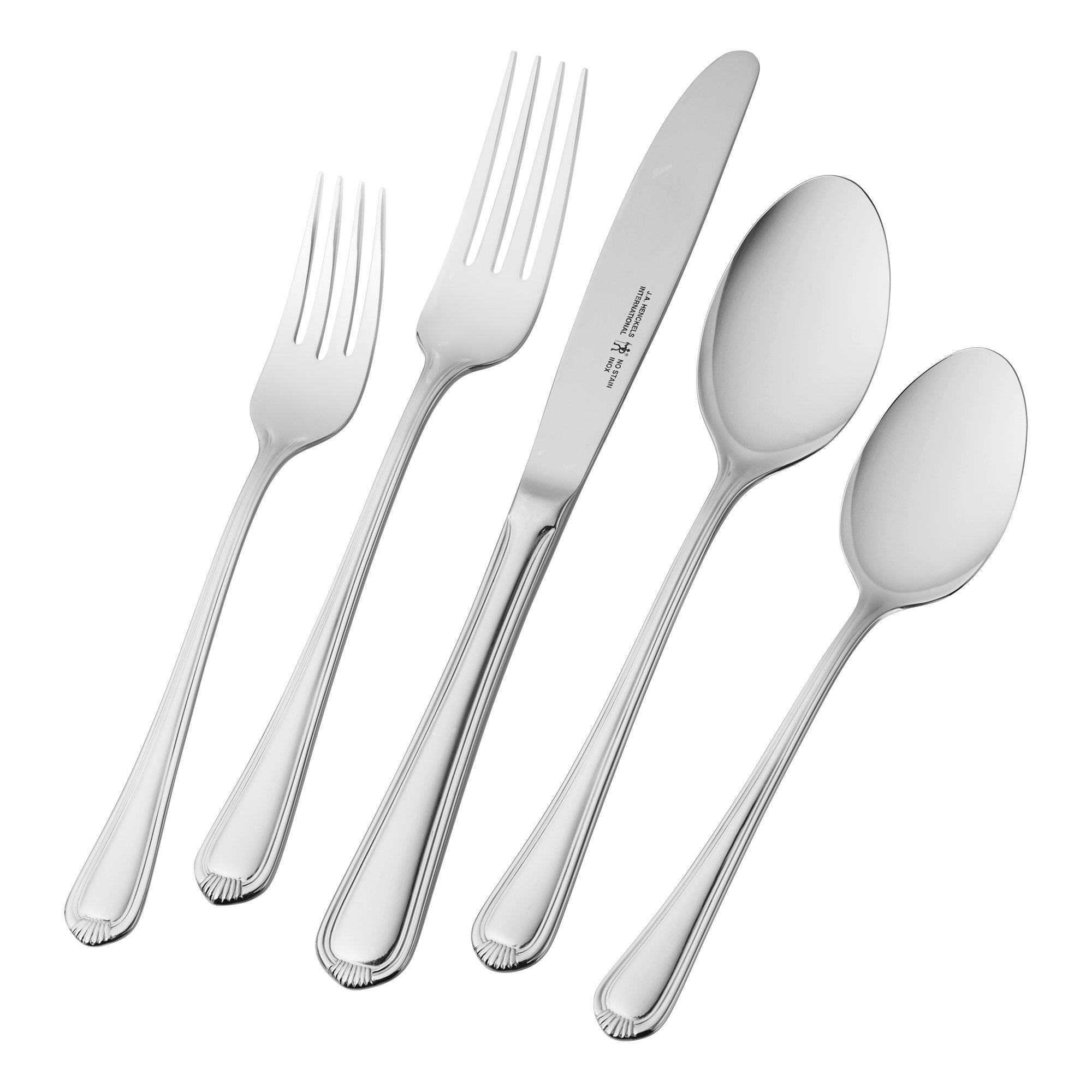 Amazon.com: HENCKELS Alcea 65-Piece Flatware Set, Stainless Steel