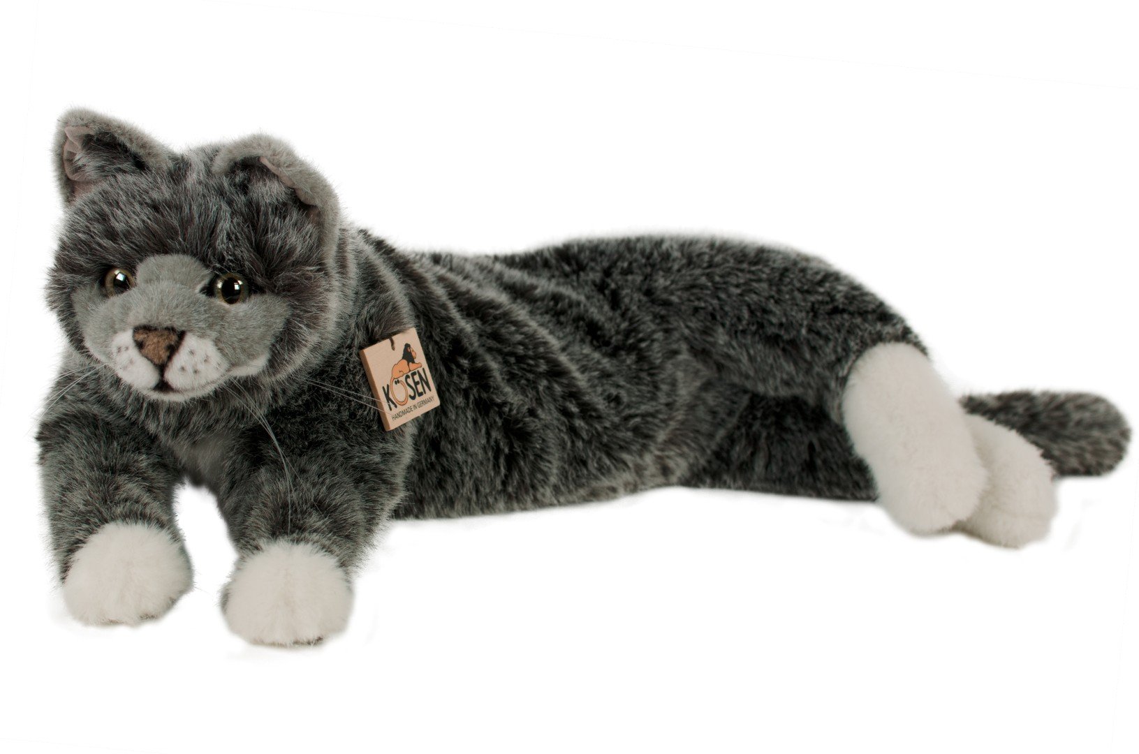 Amazon.co.jp: ねそべり猫 グレー KOSEN(ケーセン社) 50cm “Lucie