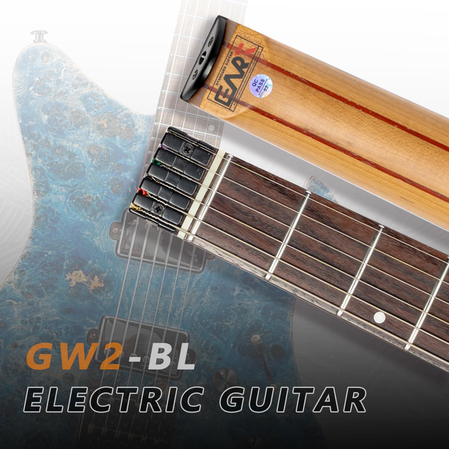 Amazon | EARTエレクトリックギターヘッドレスフィックスブリッジ6弦