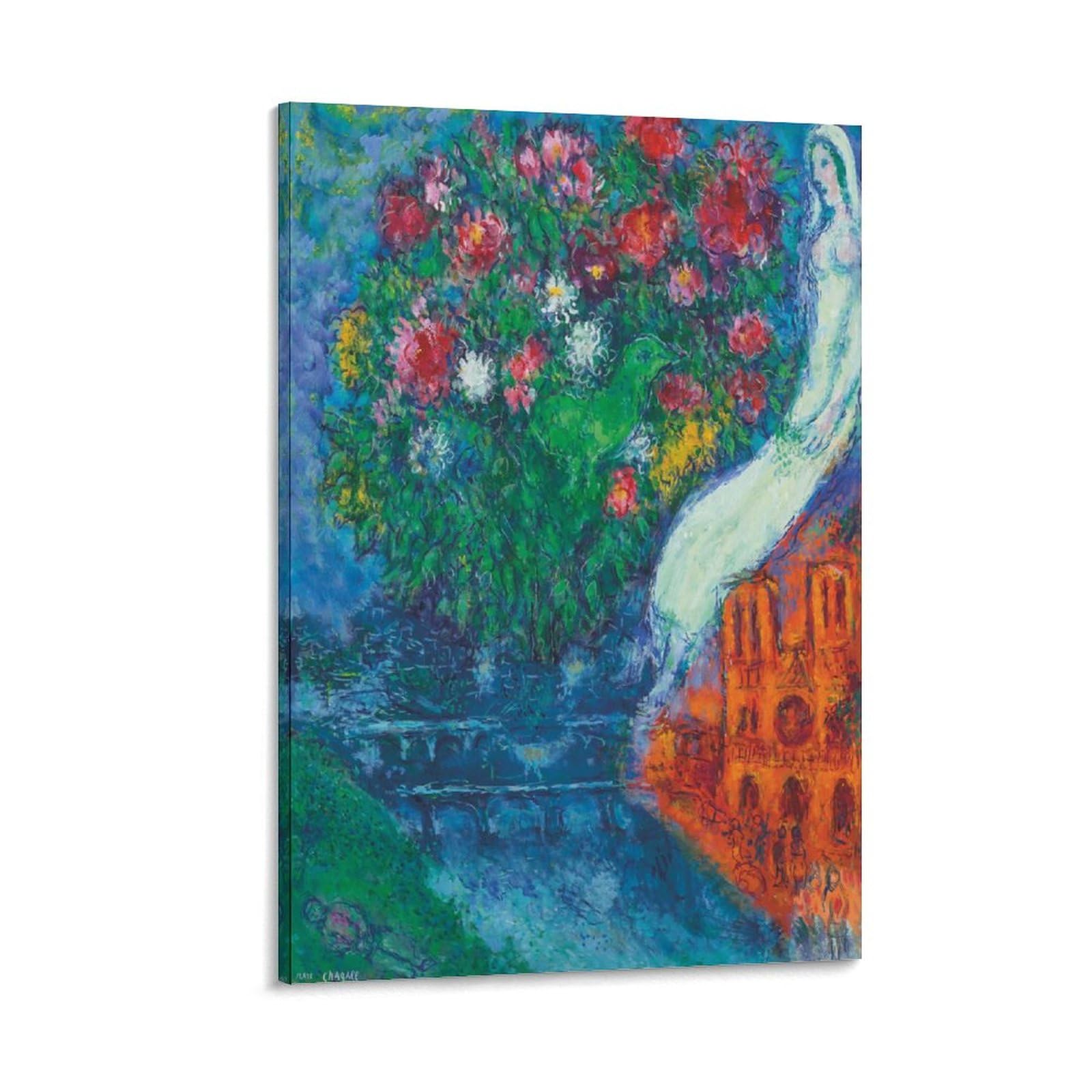 Amazon.com: WANSHI Marc Chagall La Mariee De Notre-Dame Large