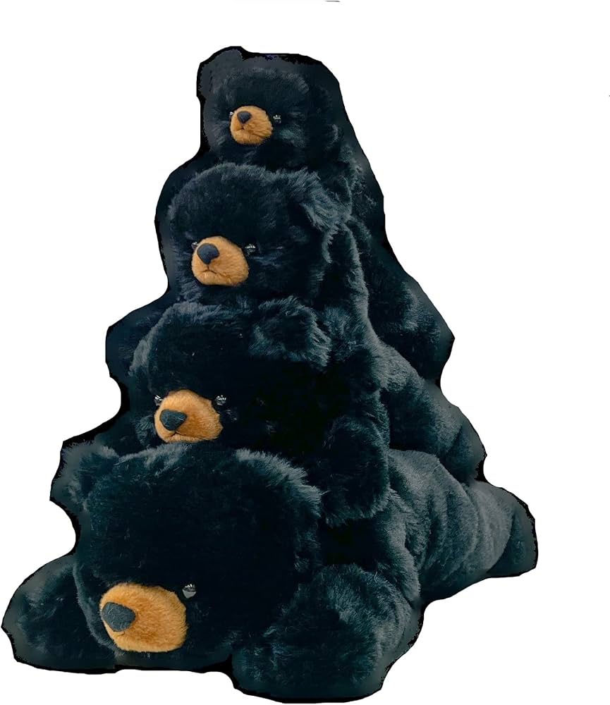 Amazon.co.jp: キュート販売 ぬいぐるみ くったり黒くま M Z0382