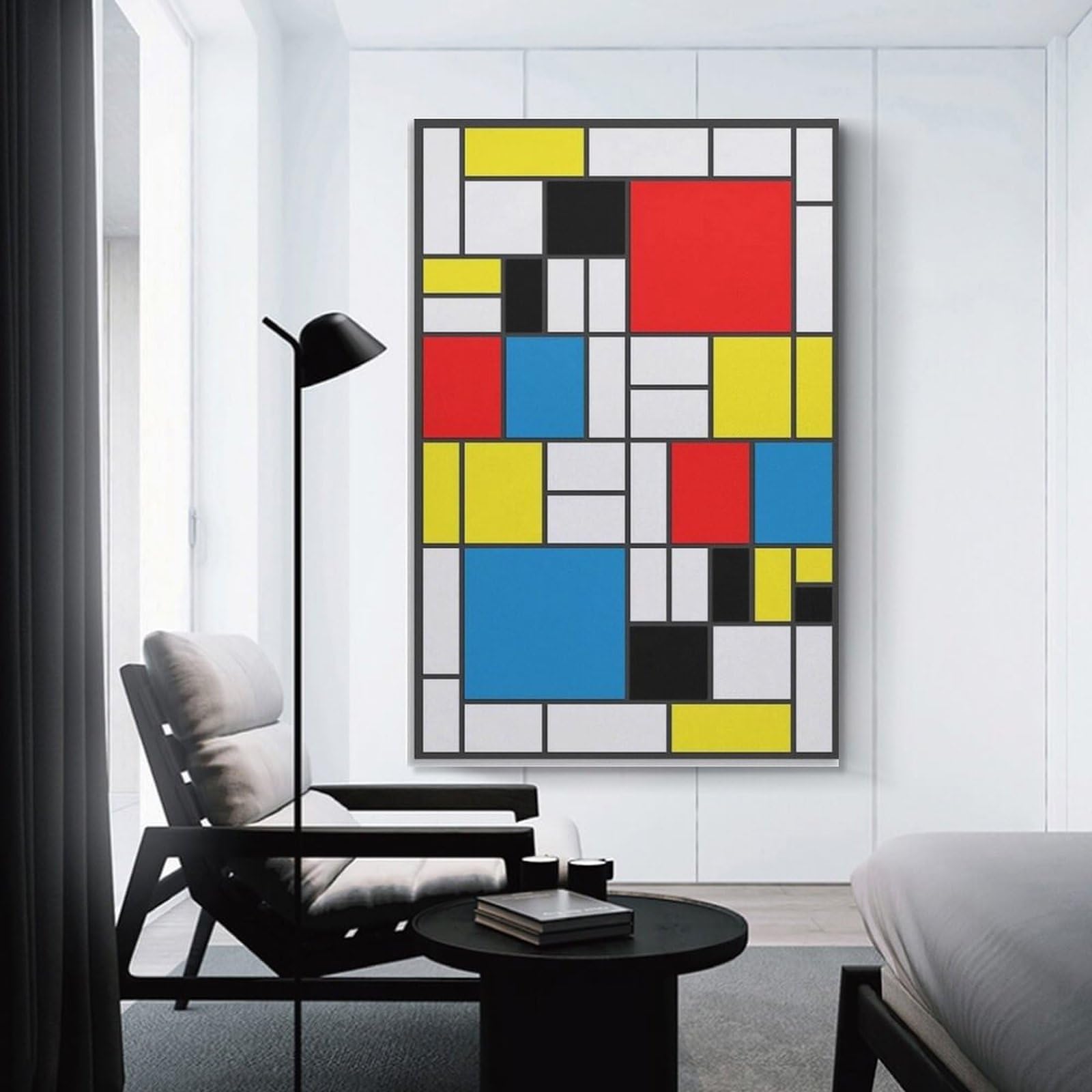 Amazon.co.jp: ピート・モンドリアン偉大な抽象画家たち絵画（赤・黄