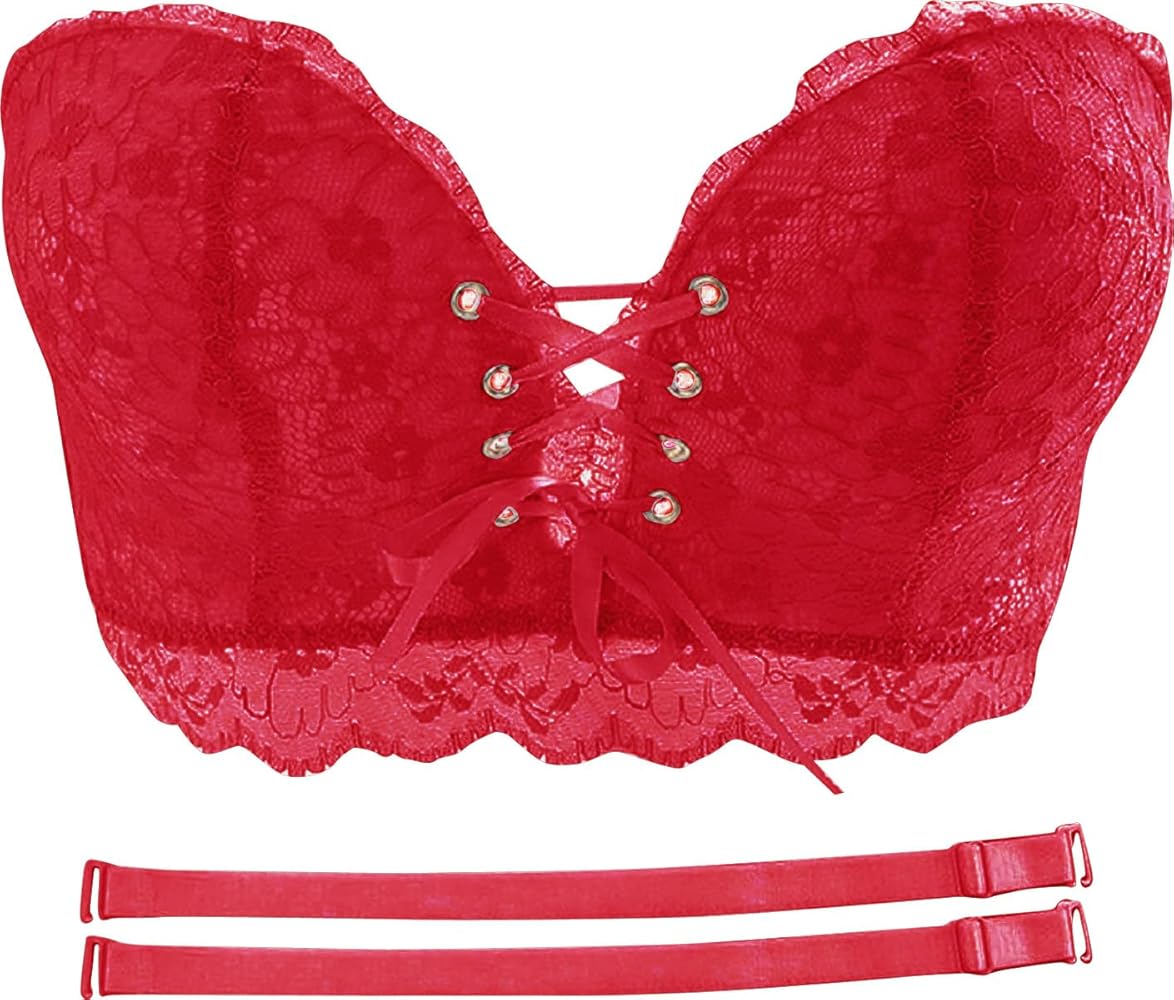 Amazon | [セドールJAPAN] 谷間UPストラップレスブラ ブラジャー ブラ