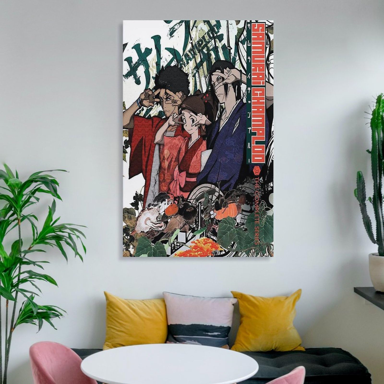 Amazon.co.jp: アニメポスター サムライチャンプルー キャンバスアート