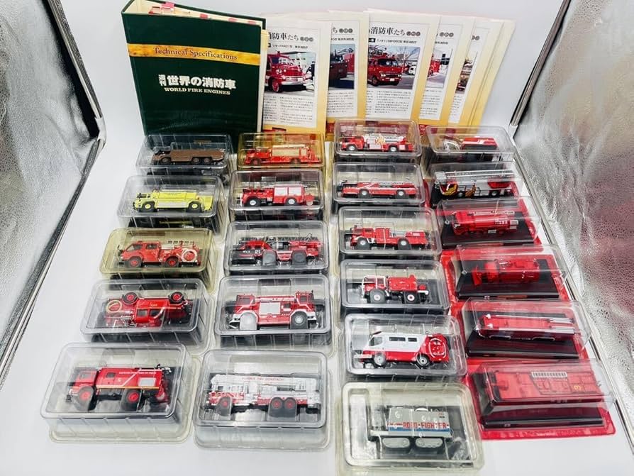 Amazon | 週刊 世界の消防車 各種 22台 ミニカー 当時物 現状品 希少品