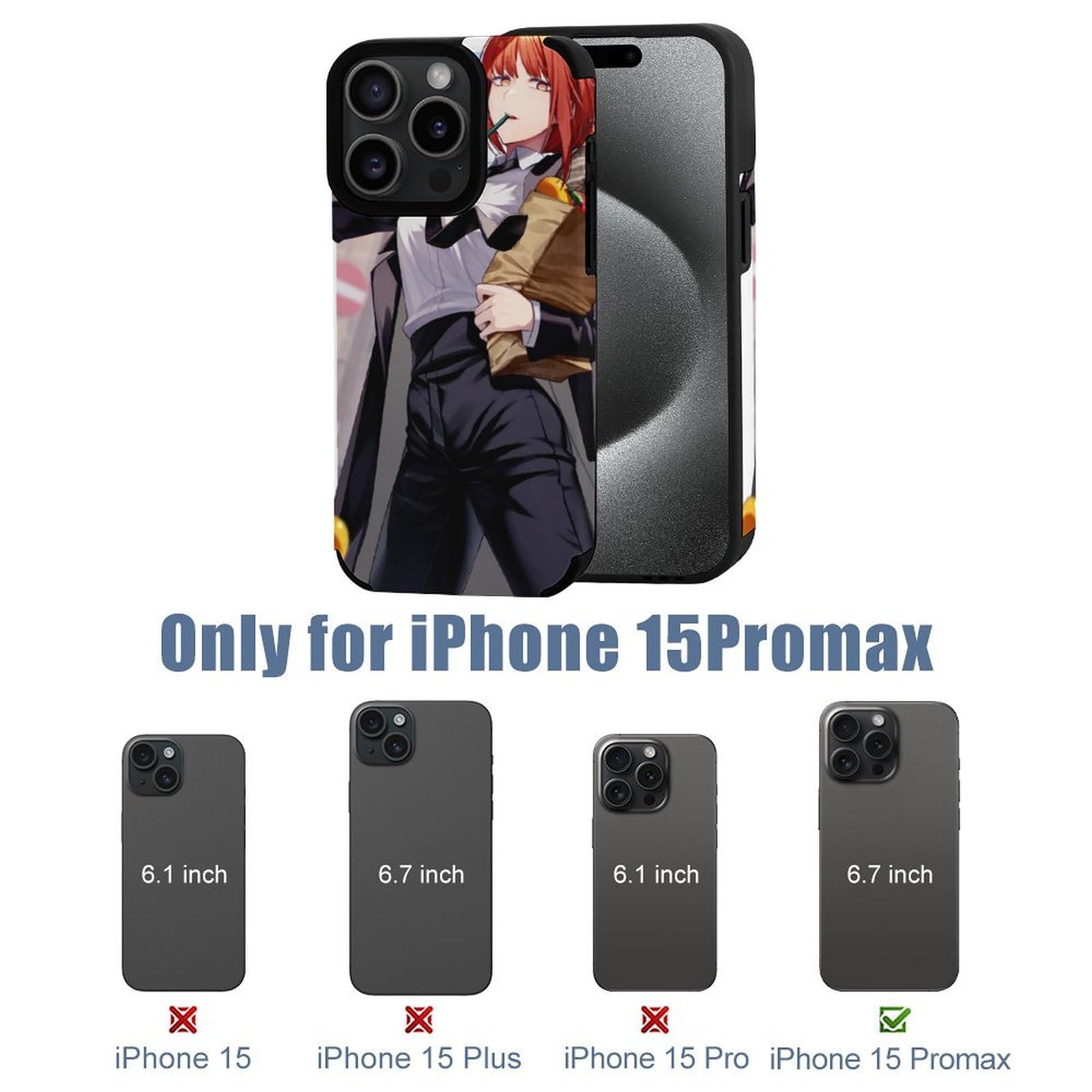 Amazon.co.jp: チェンソーマン マキマスマホケース iPhone 15 対応