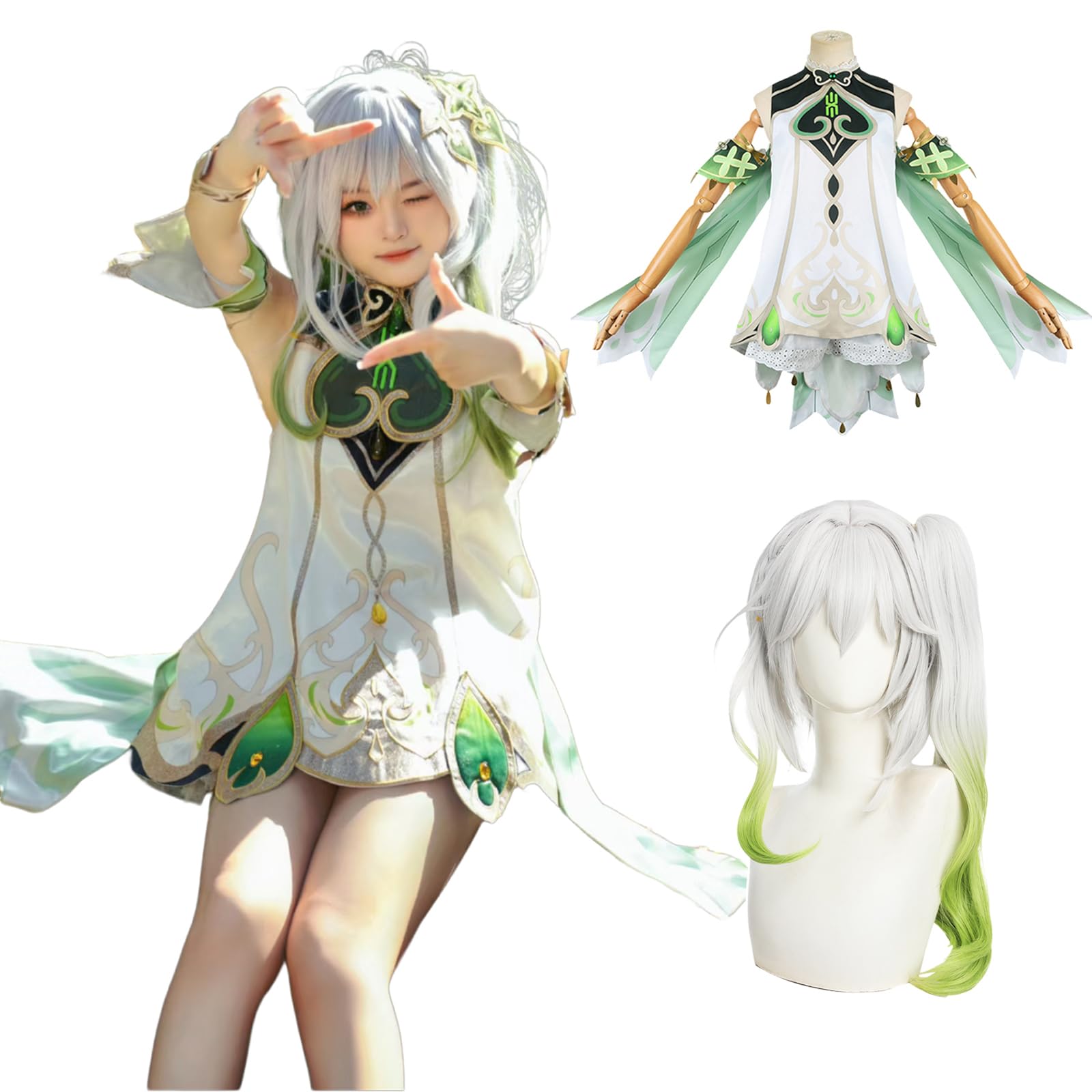 Amazon.co.jp: [NOKIJP] 原神 コスプレ ナヒーダ コスプレ衣装