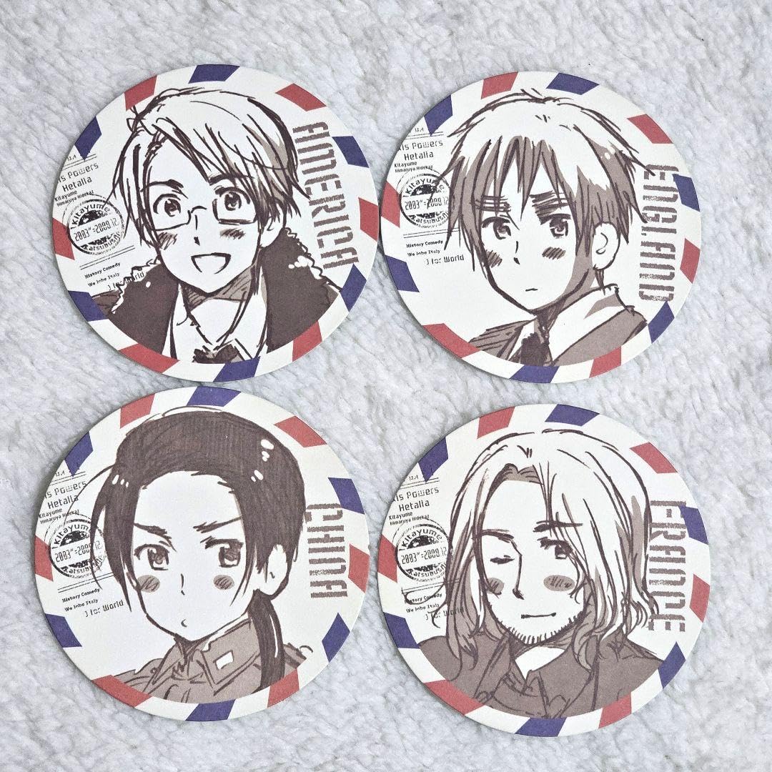Amazon.co.jp: ヘタリア アニメイトフェア コースター 4枚セット