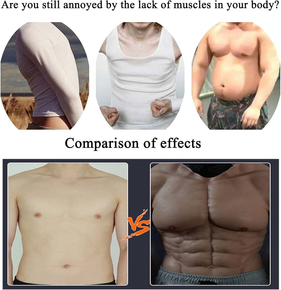 Amazon.co.jp: コスプレリアルな偽の筋肉の腕を持つスーツ男性俳優