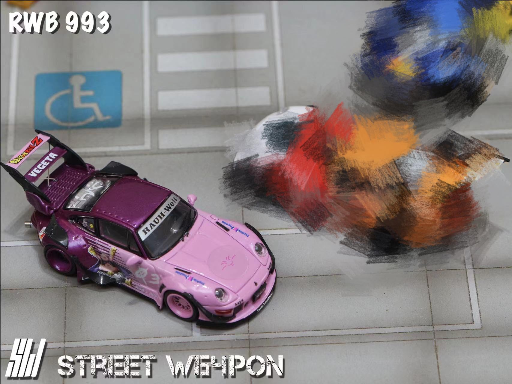 Amazon | 1/64 Street Weapon ポルシェ RWB 993 パープル [並行輸入品