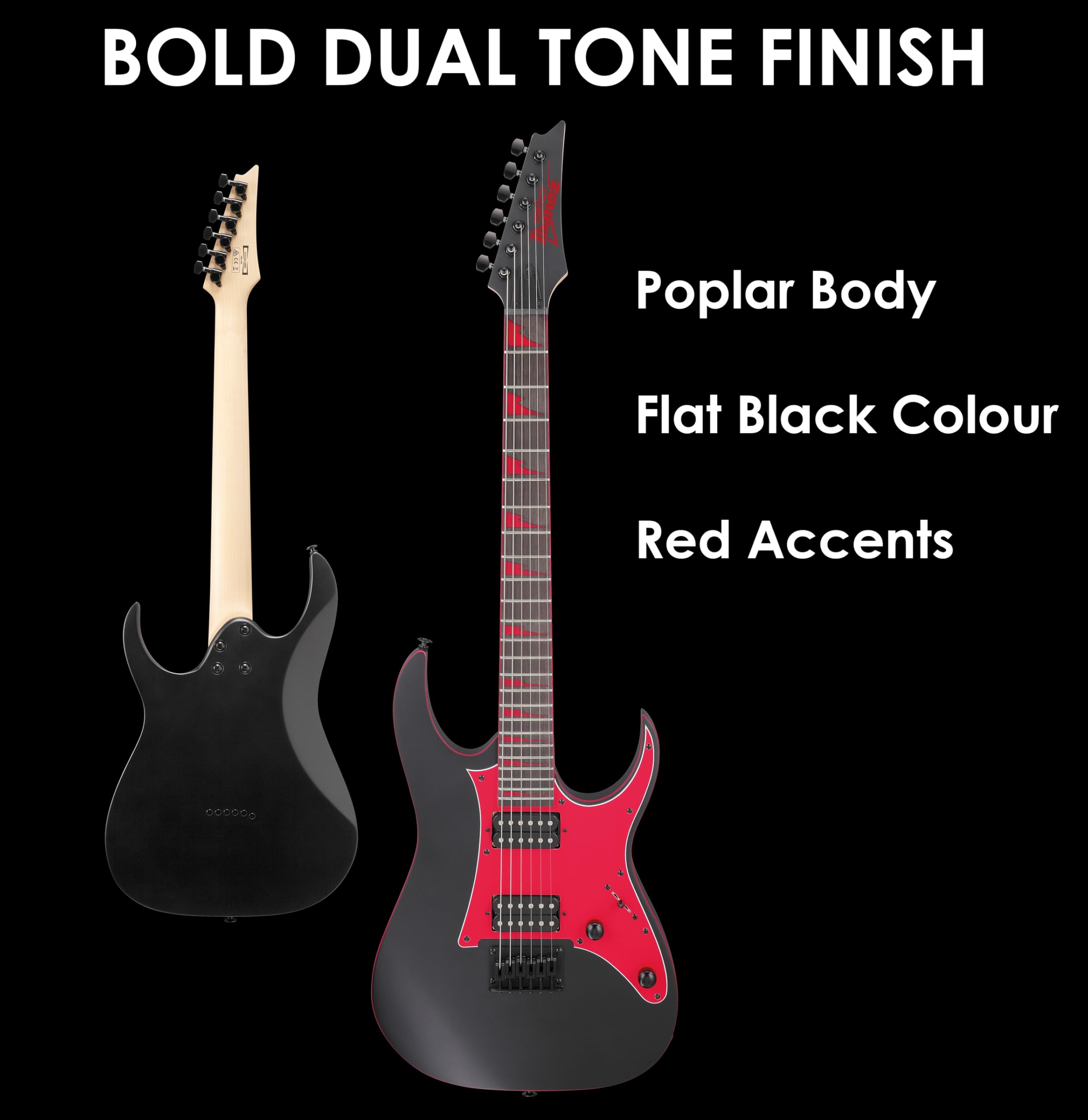 Amazon | Ibanez GIO RGシリーズ - エレキギター - ブラック/レッド