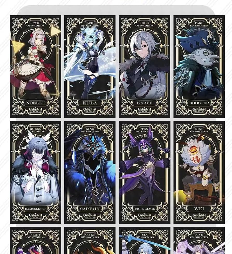 Amazon.co.jp: SUSLIFE 原神インパクトキャラクターデッキ占いゲーム用