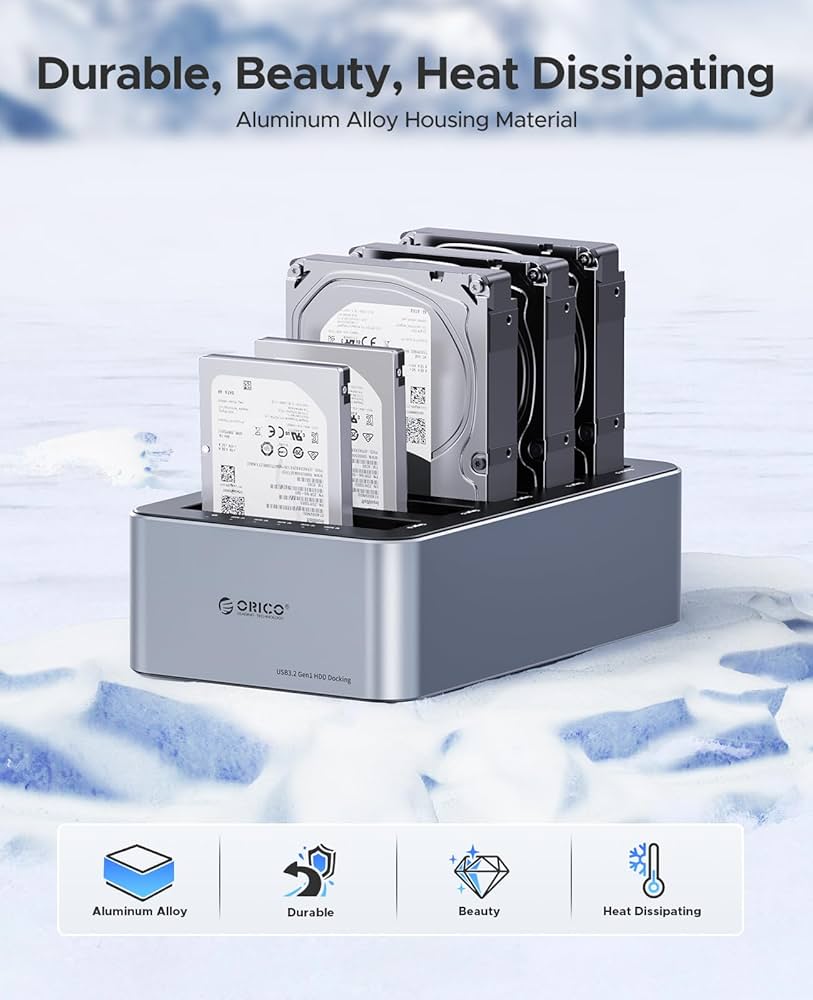 Amazon.co.jp: ORICO HDD ケース 5ベイ アルミ HDDスタンド オフライン