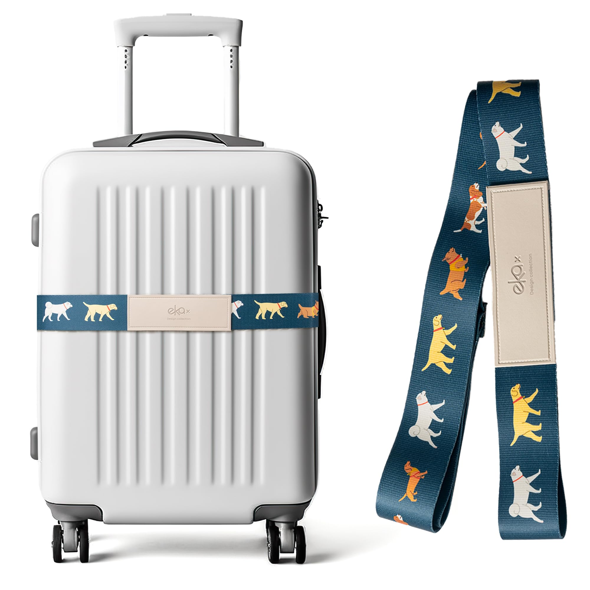 Amazon.co.jp: ekax スーツケースベルト ラゲッジストラップ キャリー