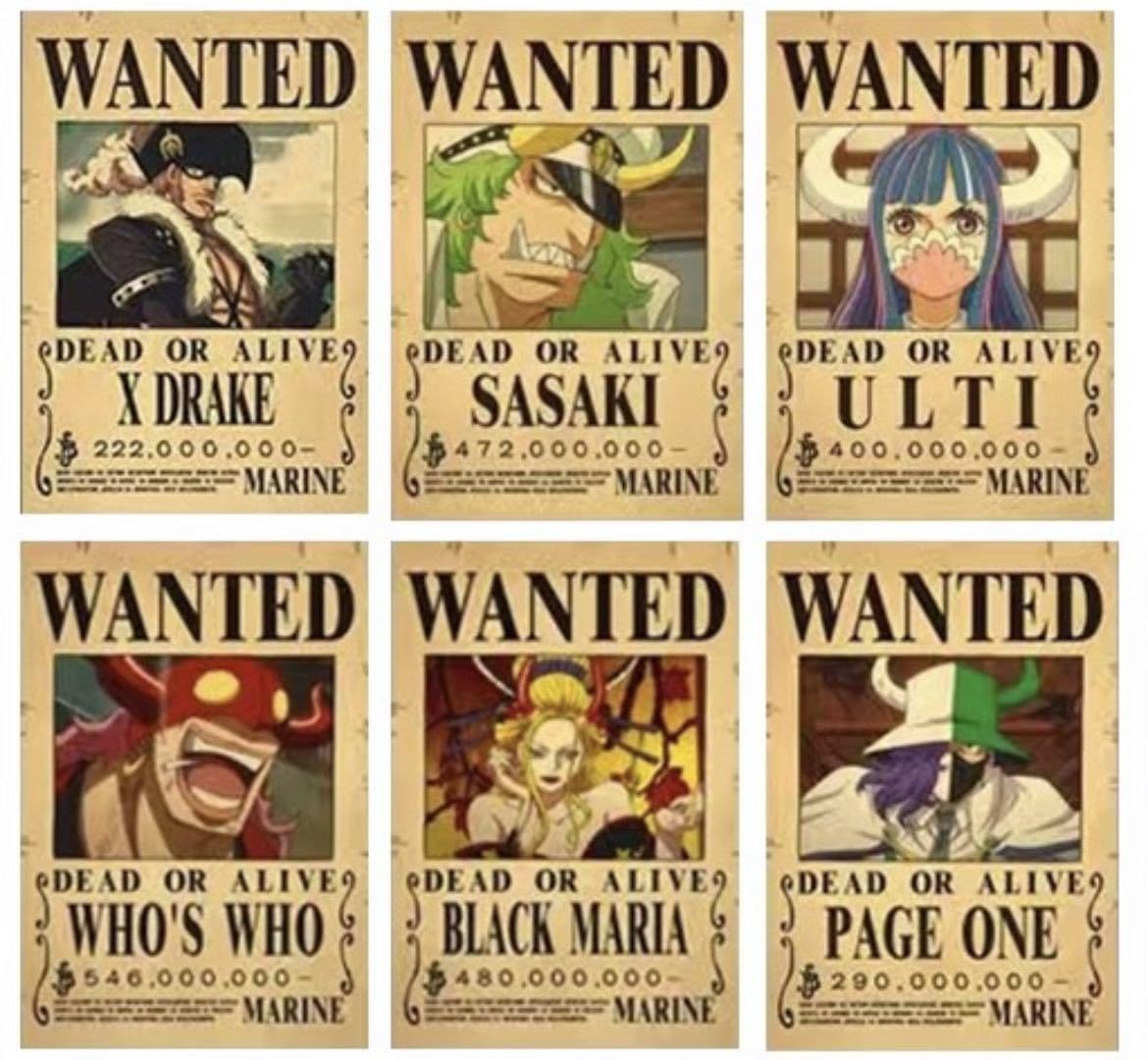 Amazon.co.jp: ワンピース 懸賞金ポスター 手配書 ONEPIECE : おもちゃ