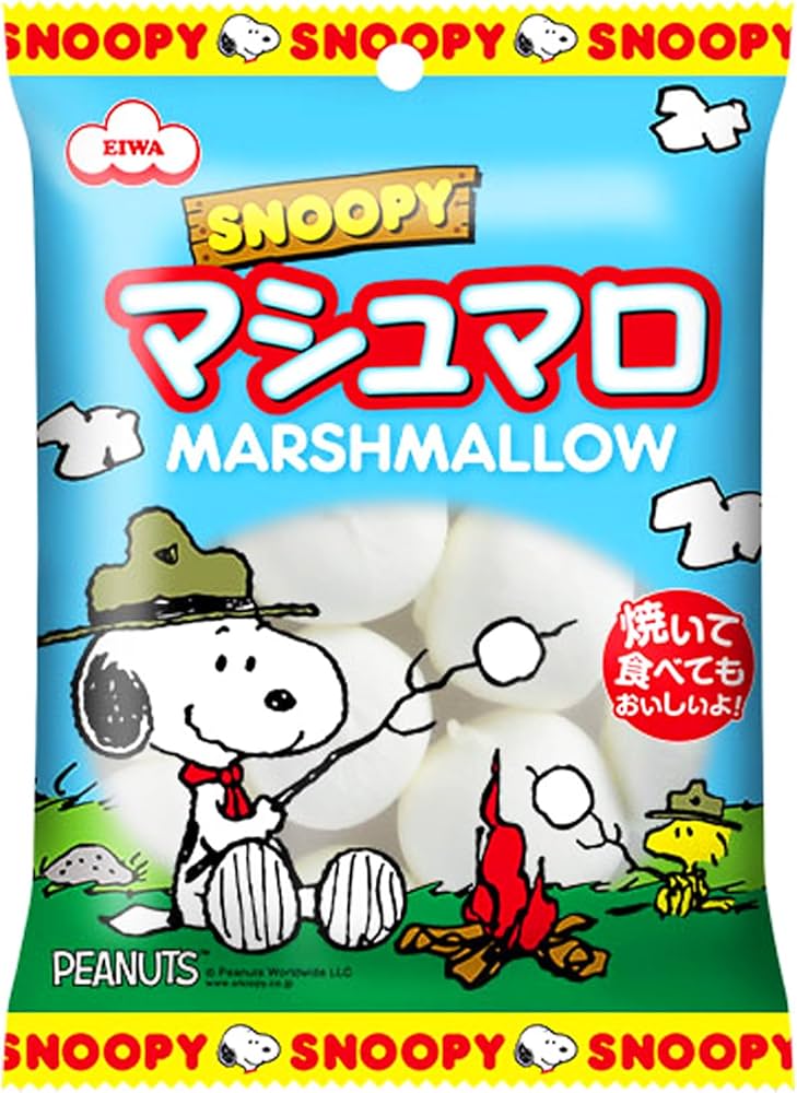 Amazon.co.jp: エイワ スヌーピービッグマシュマロ 65g×12袋 : 食品