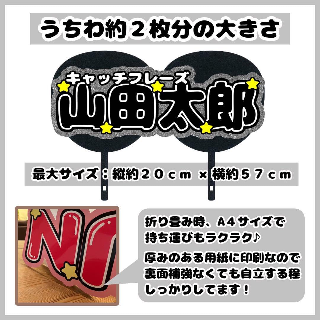 Amazon.co.jp: 連結文字セミオーダー黒Mサイズ連結団扇 文字パネル