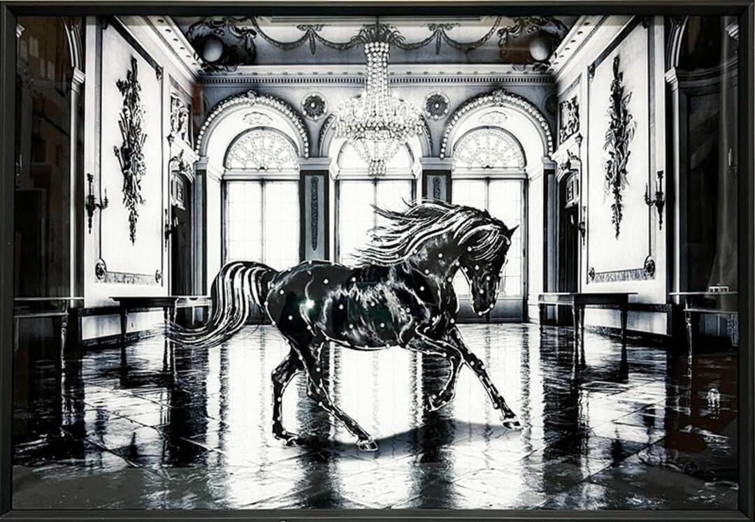 Amazon.co.jp: アウトレット【DXシリーズ】 クリスタルアート 馬