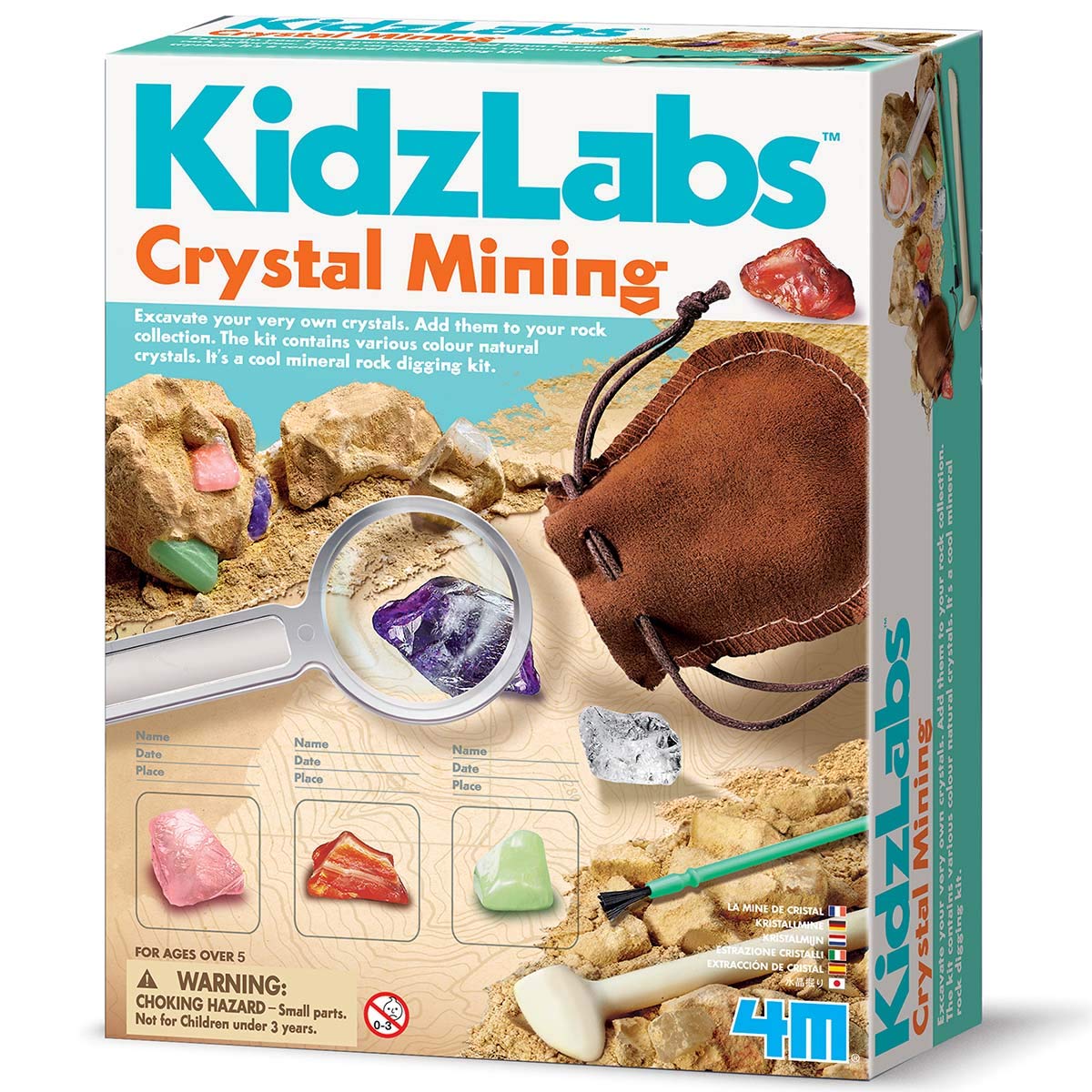 Amazon.com: 4M Kidzlabs Crystal Mining Kit, DIY Science Kit - Dig
