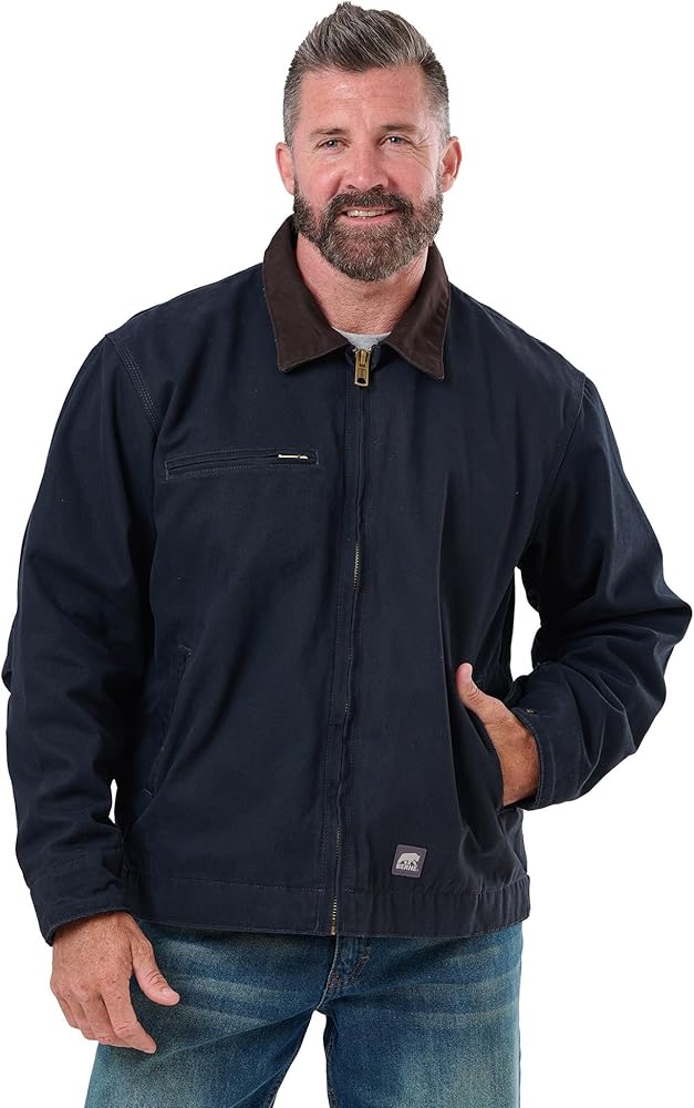Amazon.com: Berne Men's Highland Washed Gasoline Jacket, Small