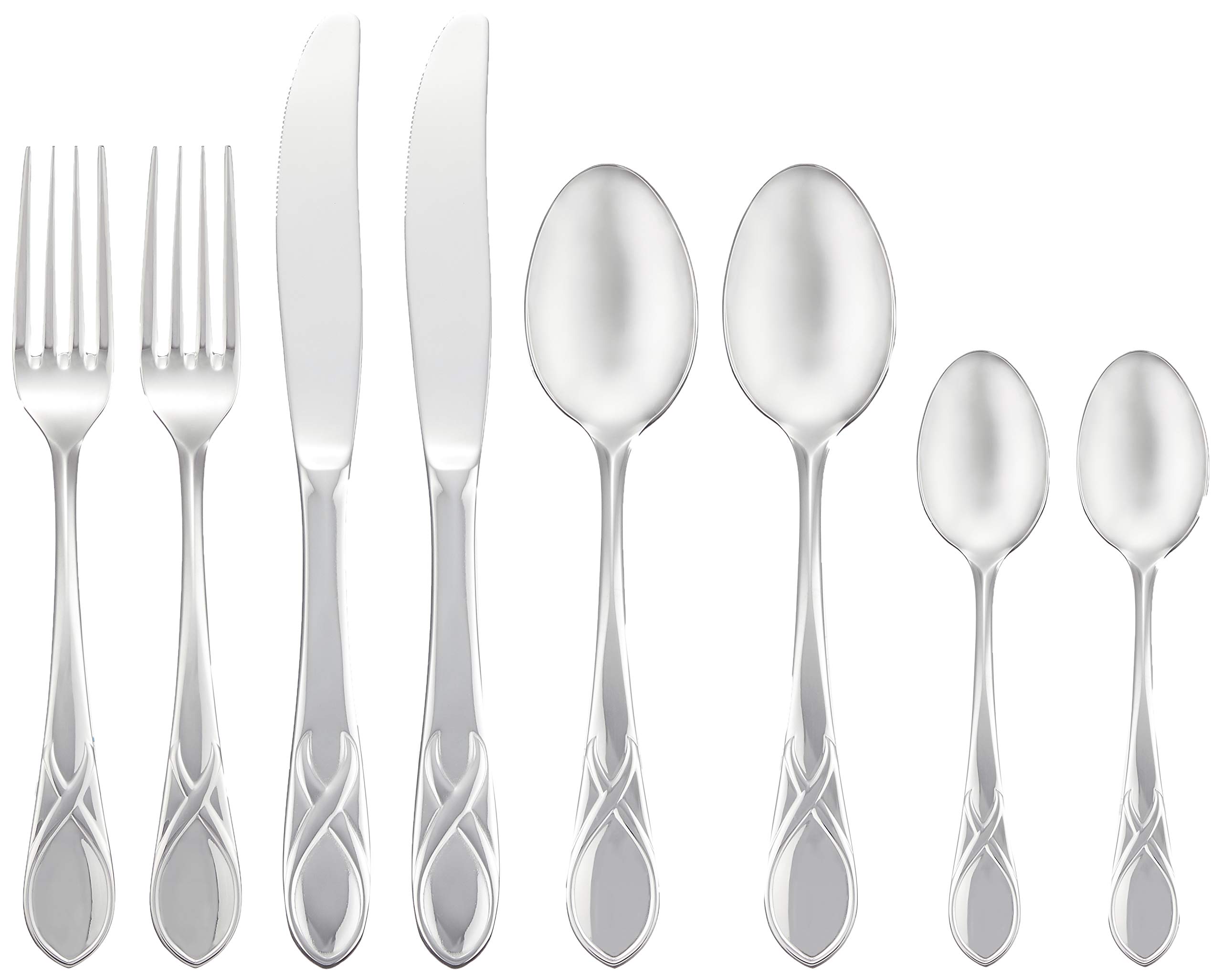 Amazon｜ダンスク(Dansk) カトラリーセット LEAF リーフ ディナー8PCS