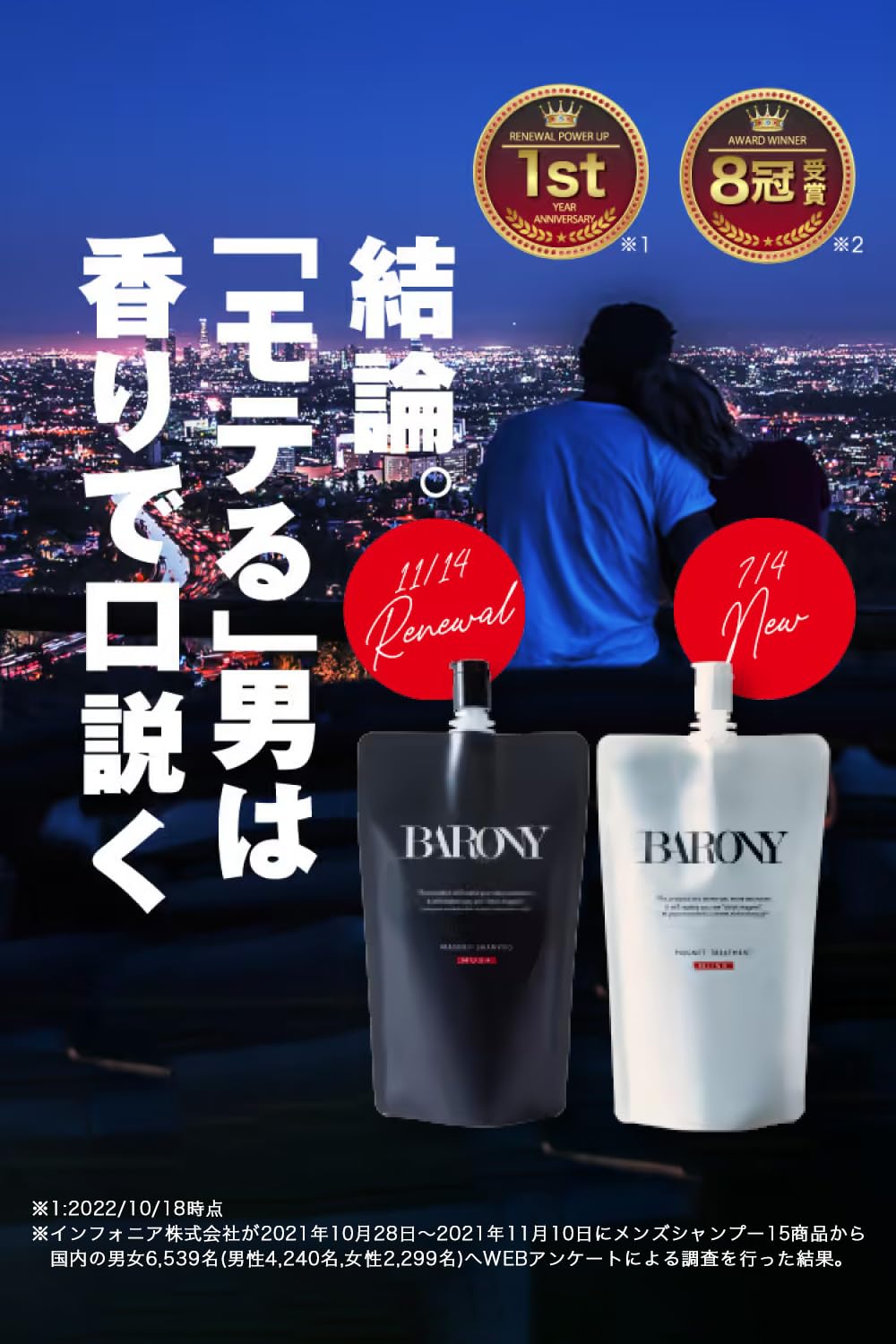 Amazon | バロニー シャンプー トリートメント セット メンズ [大人の