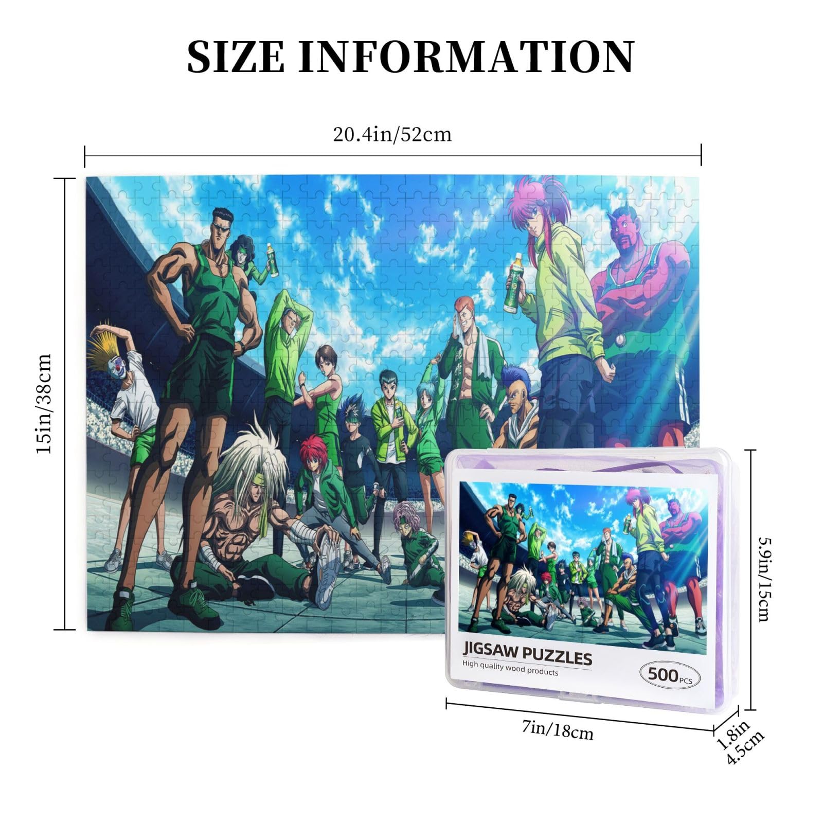 Amazon.co.jp: 幽遊白書 パズル ジグソーパズル 500ピース 子供 知育