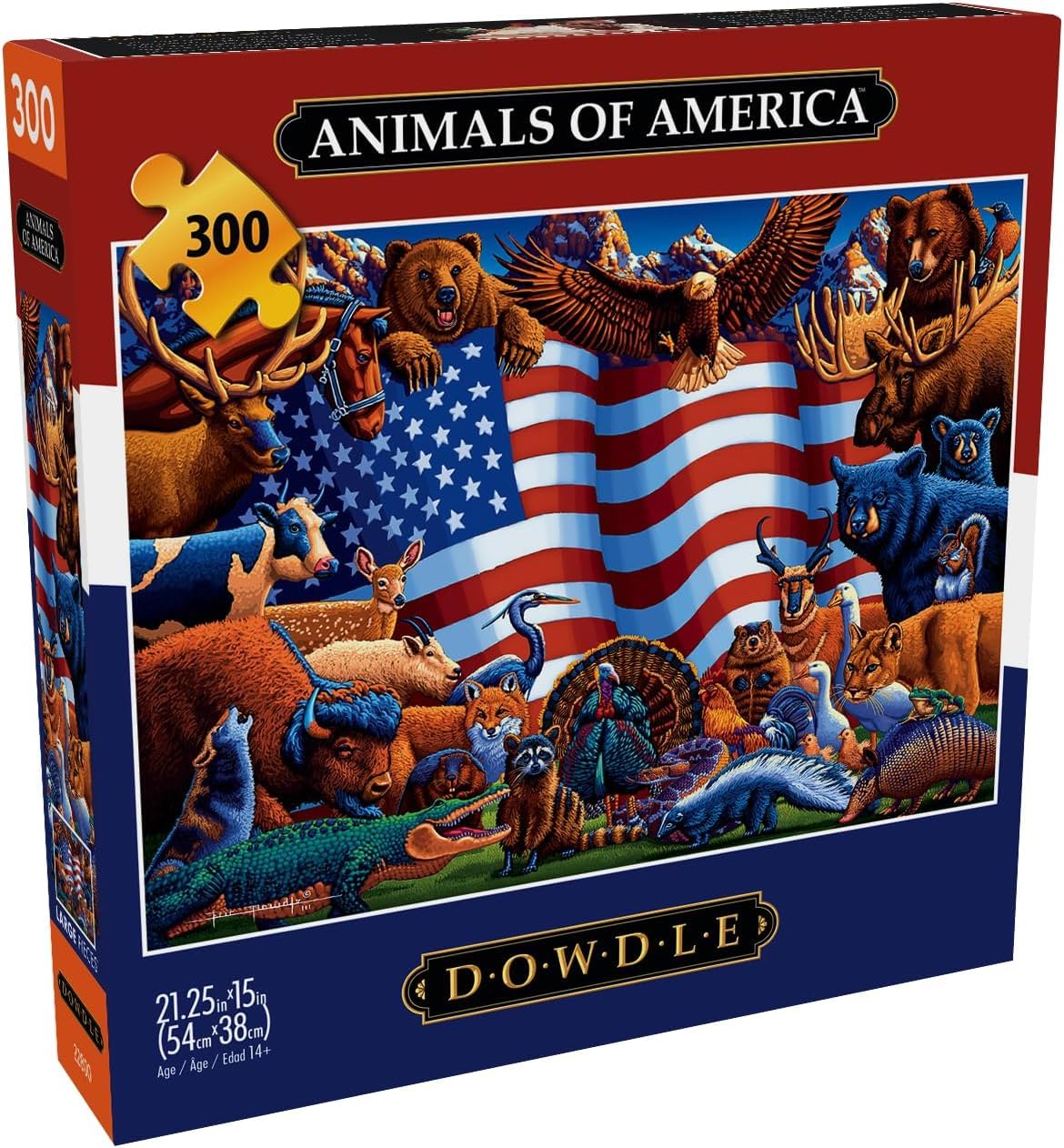 Amazon | Buffalo Games - Dowdle - Animals of America - 300 ラージ