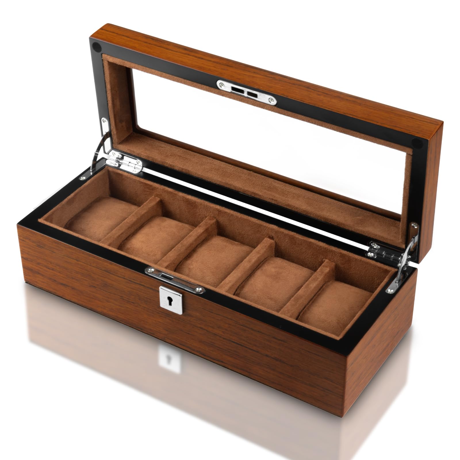 Amazon.co.jp: CeiBand 5本 腕時計収納ケース 木製 時計ケース 腕時計