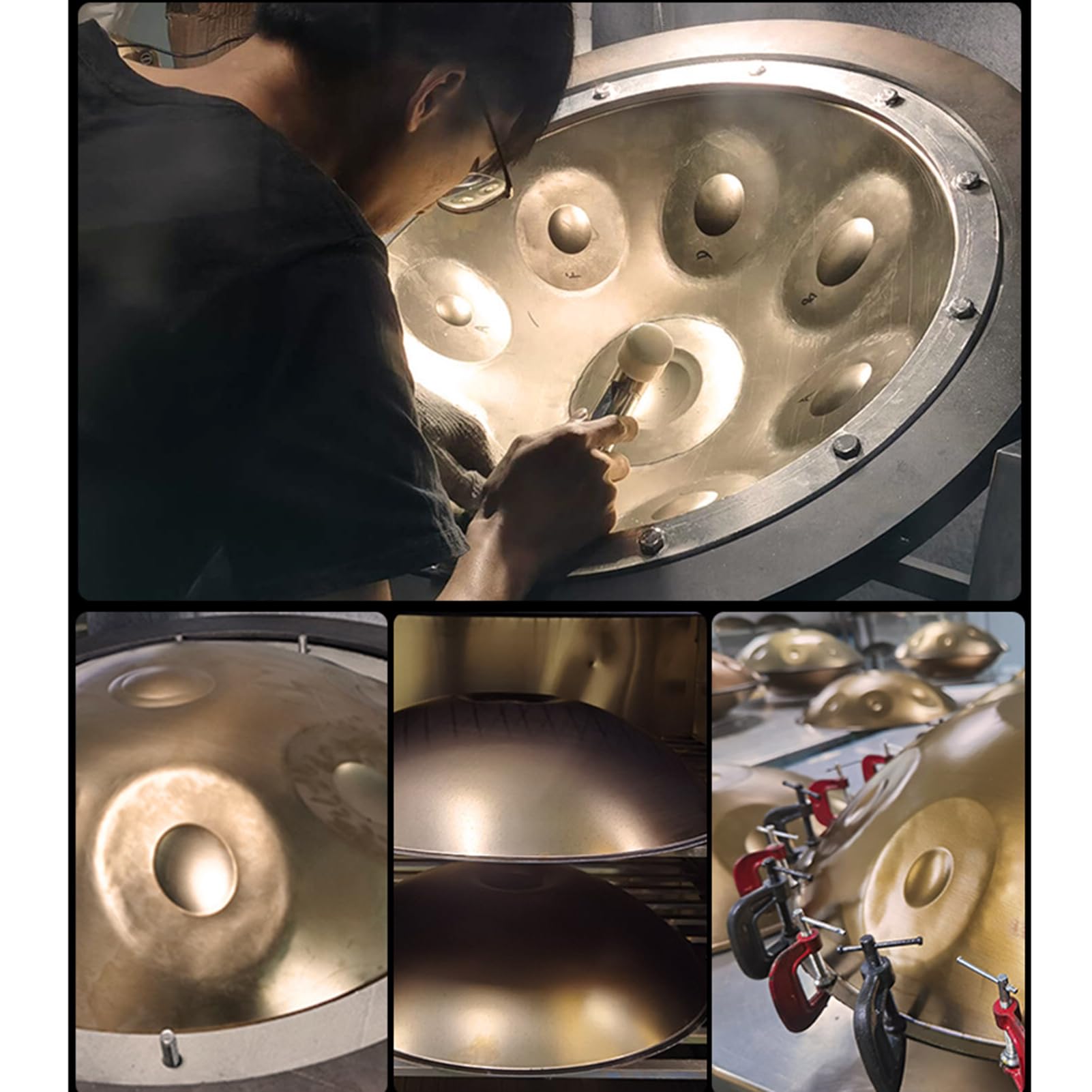 Amazon | ハンドパン Dマイナー 22インチ スチールハンドドラム 10音