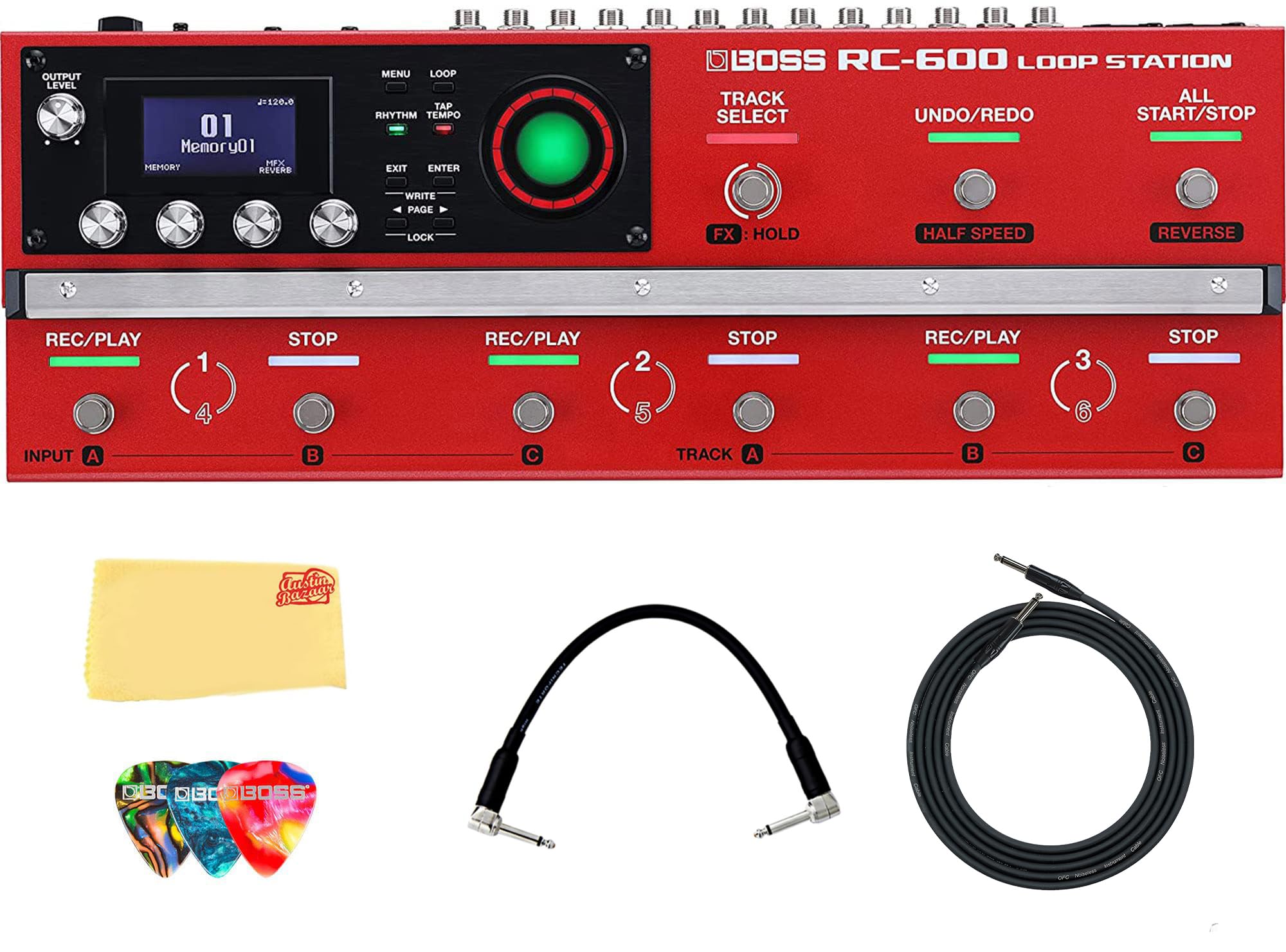 Amazon.com: Boss RC-600 Loop Station Pedal Bundle with Gearlux