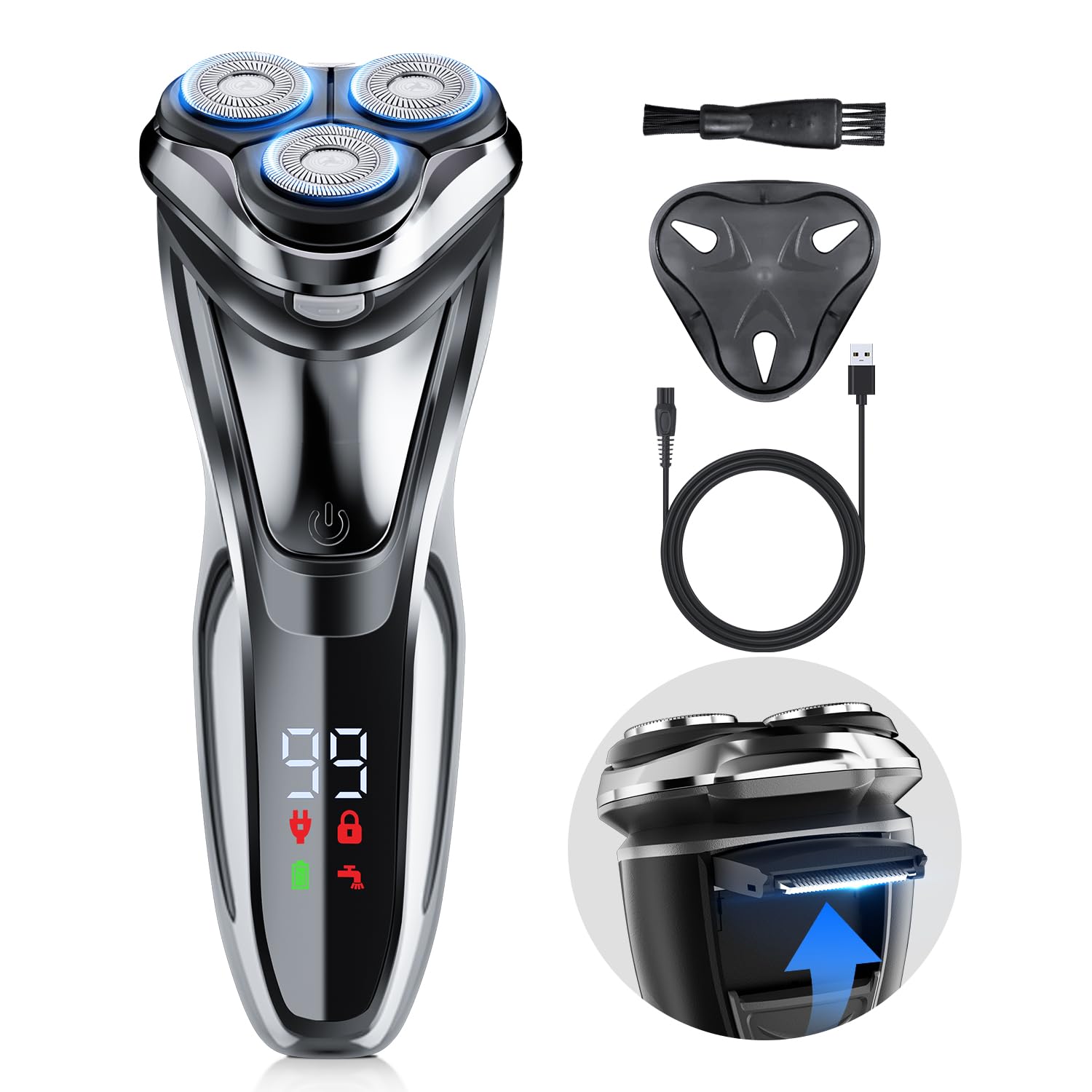 Amazon | シェーバー メンズ 電気シェーバー 【2024最新&日本製刃&全身