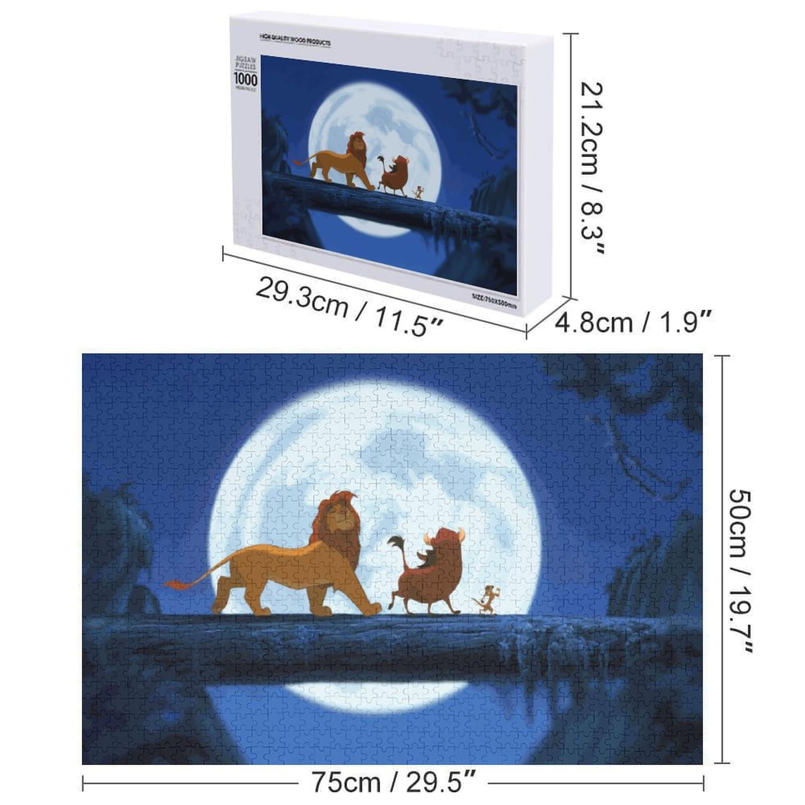 Amazon.co.jp: ジグソーパズル ライオン・キング パズル 木製パズル