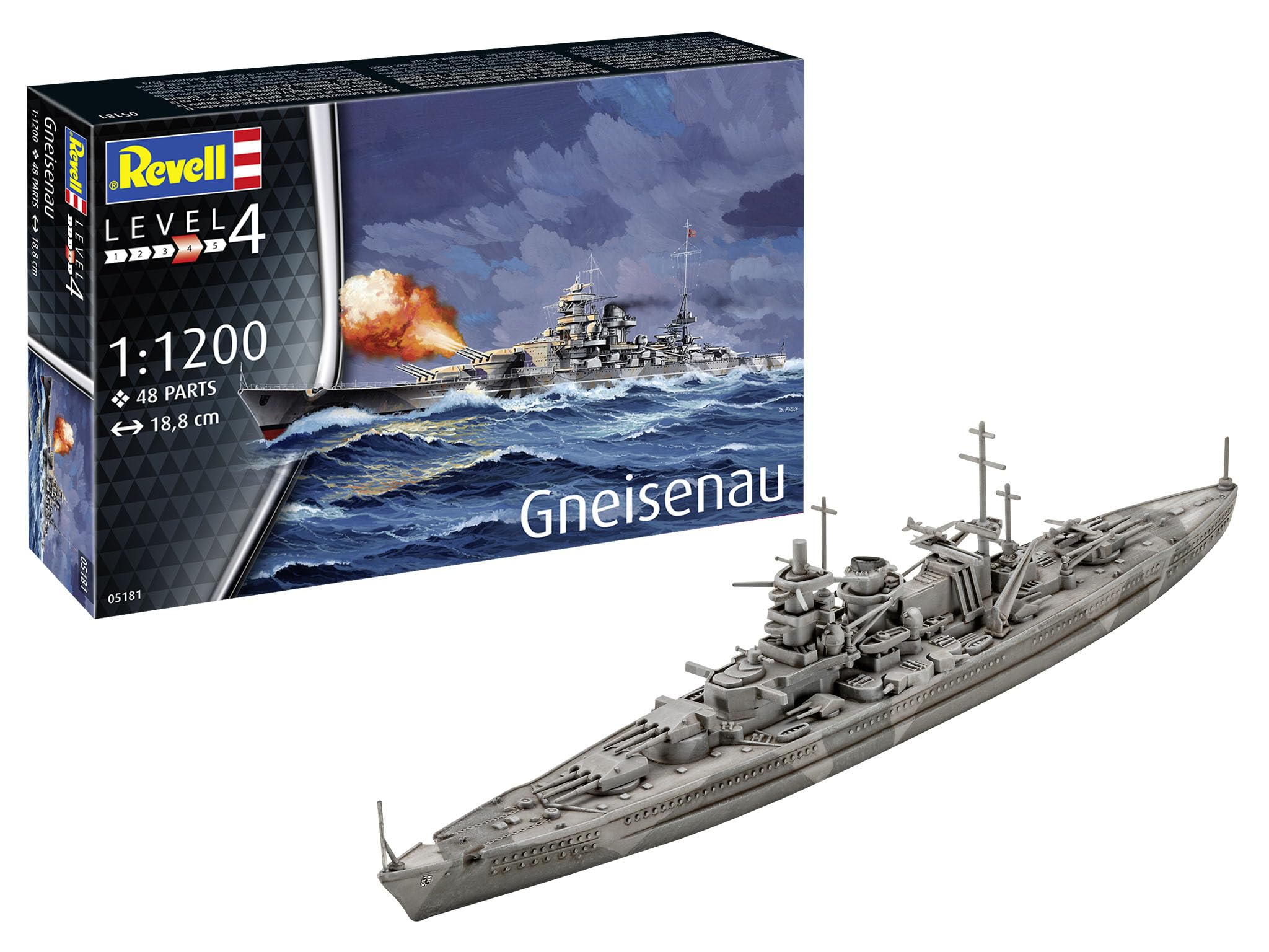 Amazon | ドイツレベル 1/1200 ドイツ 巡洋戦艦 グナイゼナウ