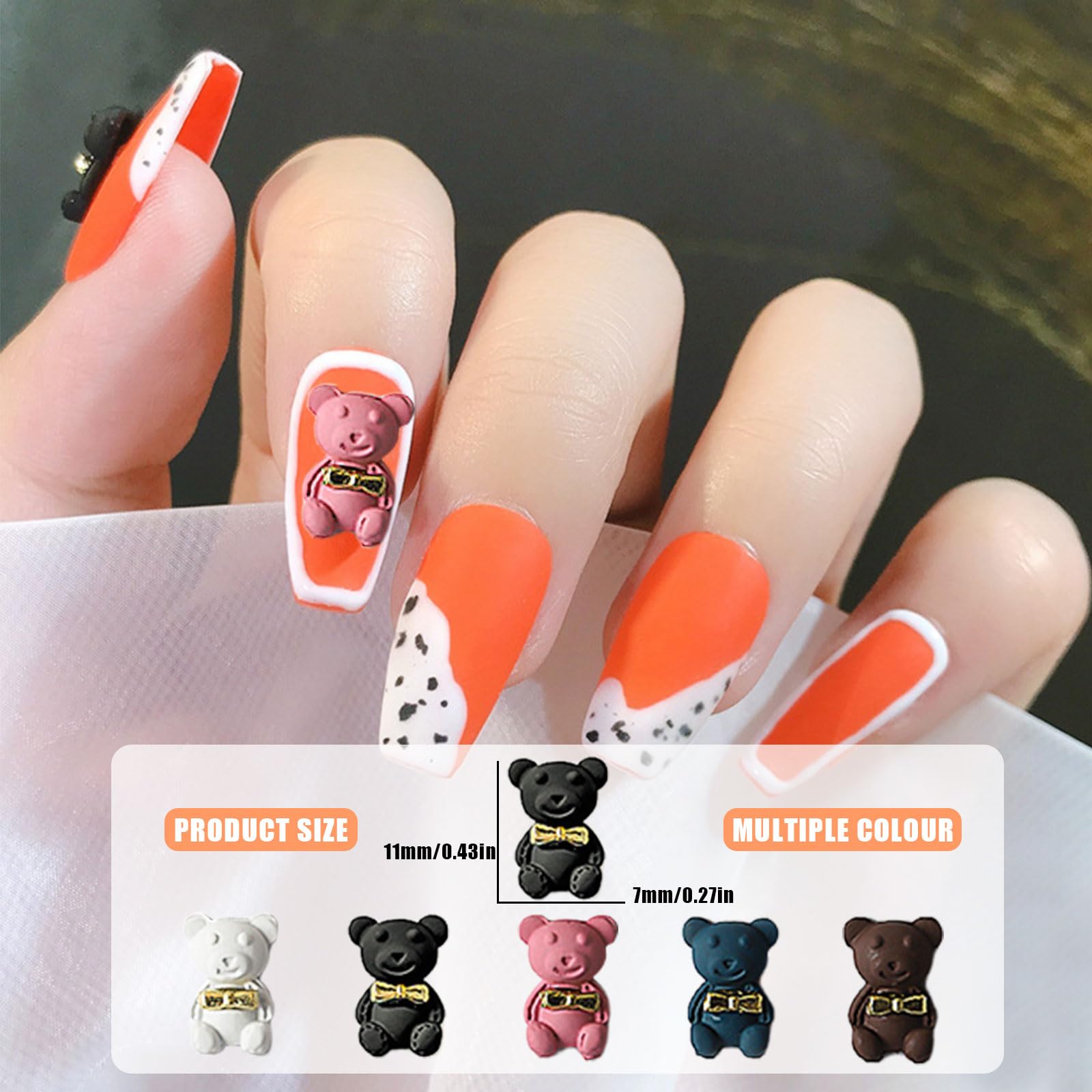 Amazon | ネイルパーツ くま 20個セット クマ ネイルパーツ 可愛い