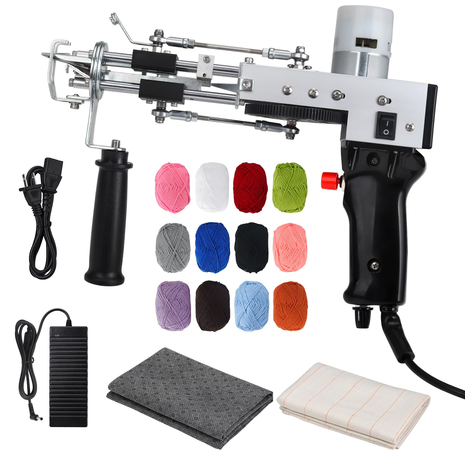 Amazon.co.jp: JTVTW ラグタフティングガン ラグ編み機 タフティング