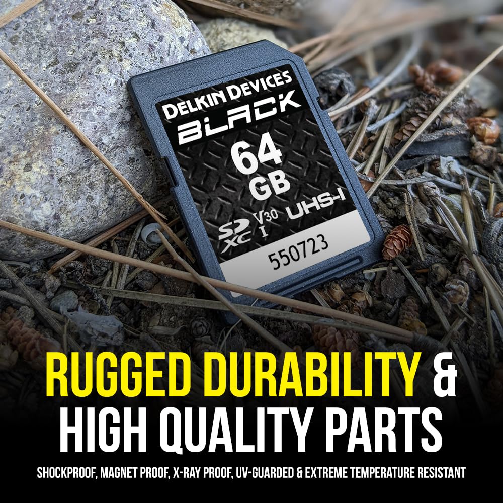 Amazon.com: Delkin Devices Black Rugged SDXC Memory Card, UHS-I