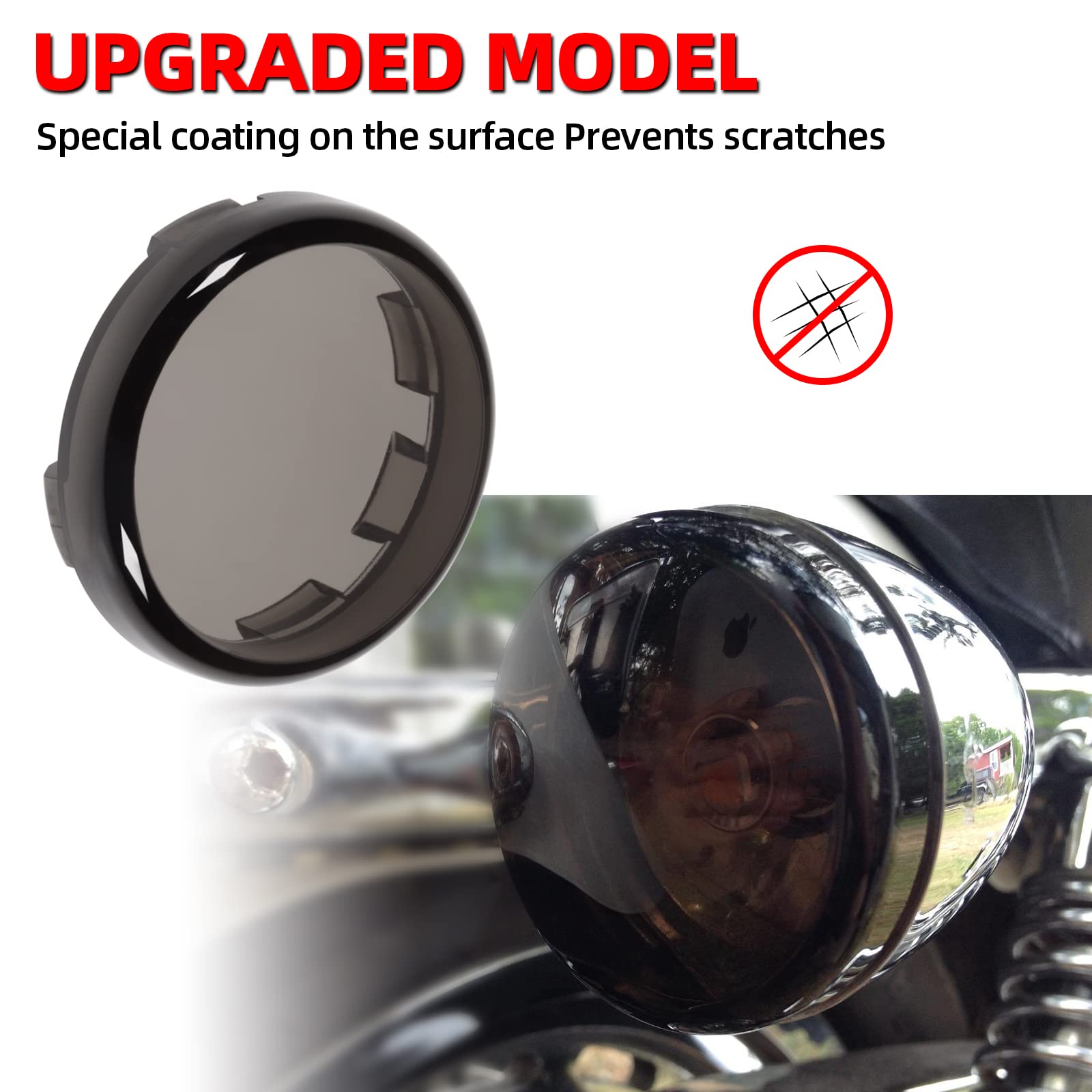 Amazon | Amazicha スモークブレットウィンカーライトレンズカバー