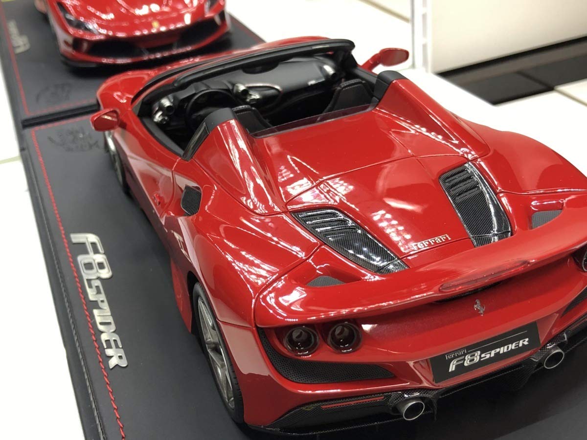 Amazon | BBR 1/18 Ferrari F8 Spider Rossocorsa metalic フェラーリ