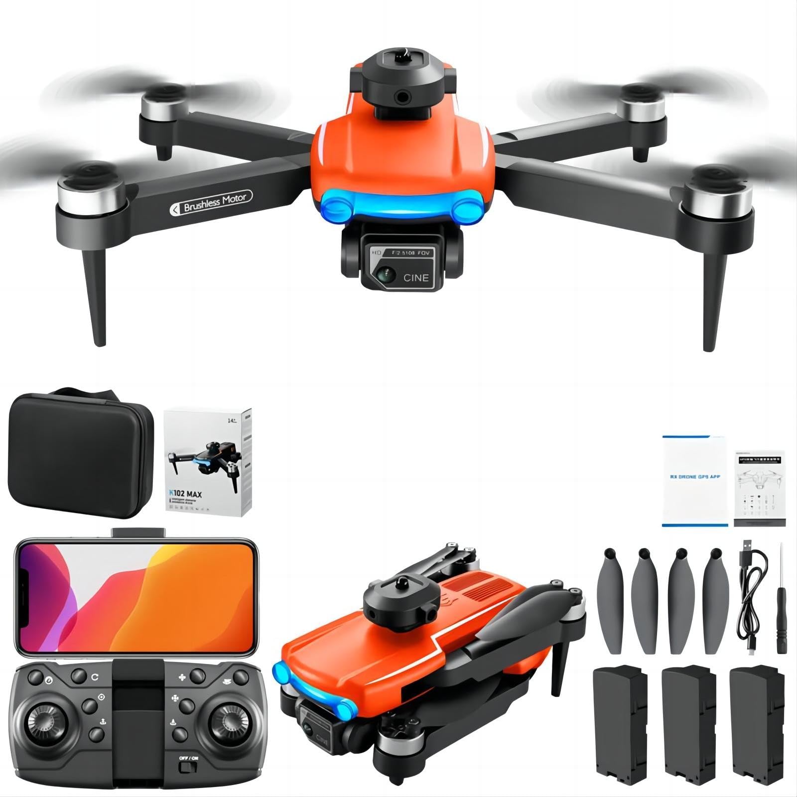 Amazon.co.jp: K102MAX ドローン カメラ付き 90°調整可能な 4K HD