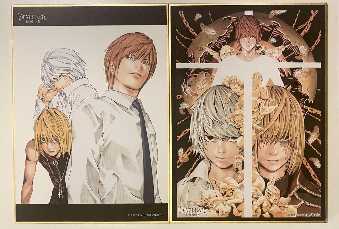 Amazon.co.jp: デスノートDEATH NOTE原画展 夜神月 ニア メロ ミニ色紙