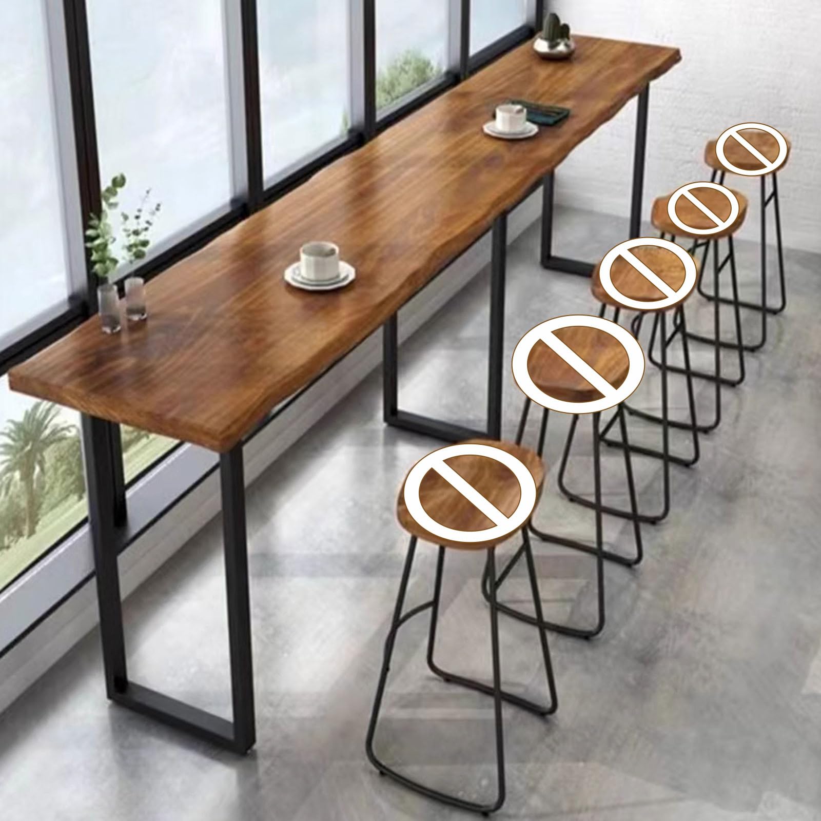 Amazon｜ASQUAR カウンターテーブル バーカウンター 高さ105cm ハイ