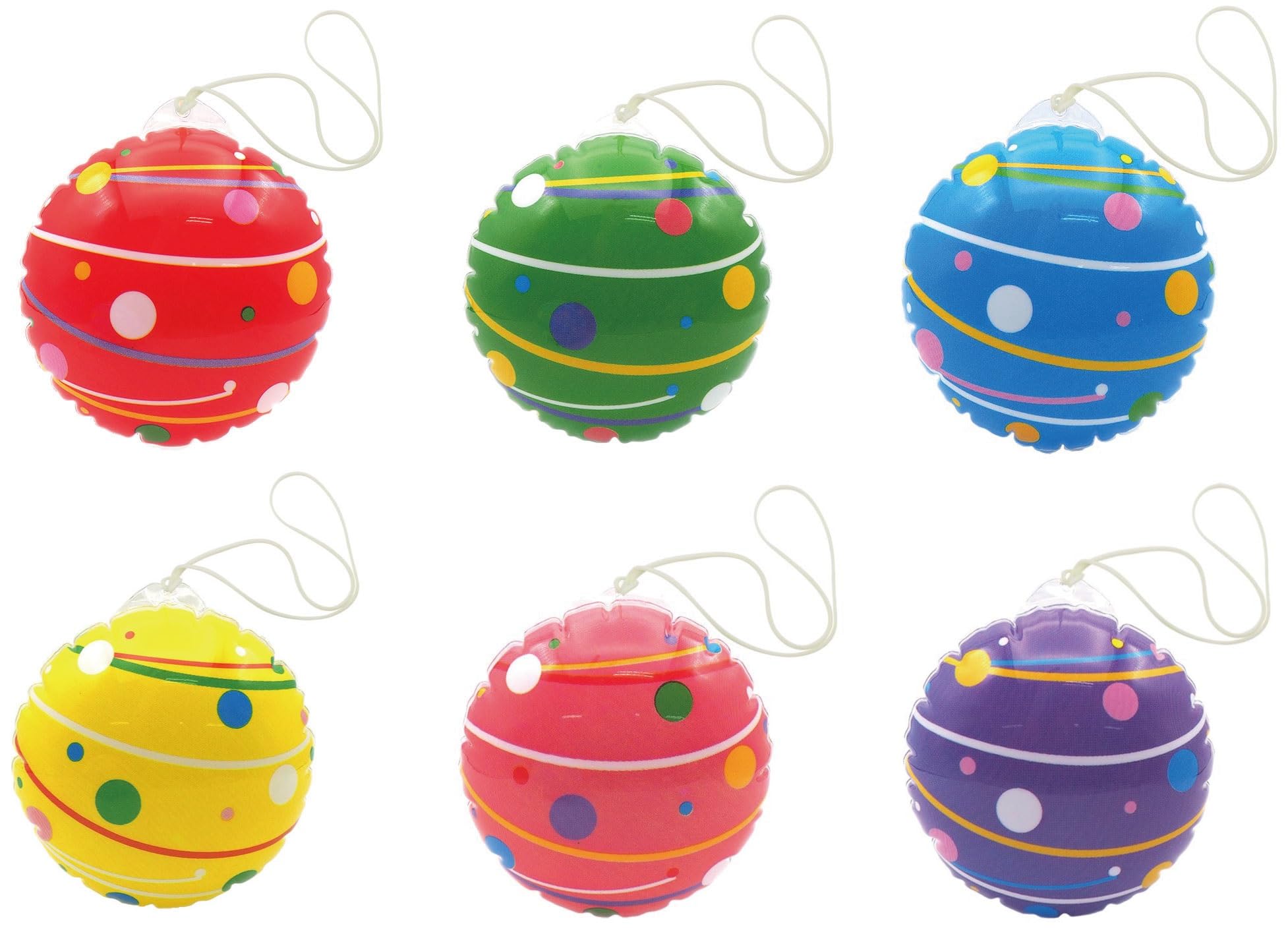 Amazon | 株式会社三洋堂 水ヨーヨー風カラフルエアーヨーヨー【12個