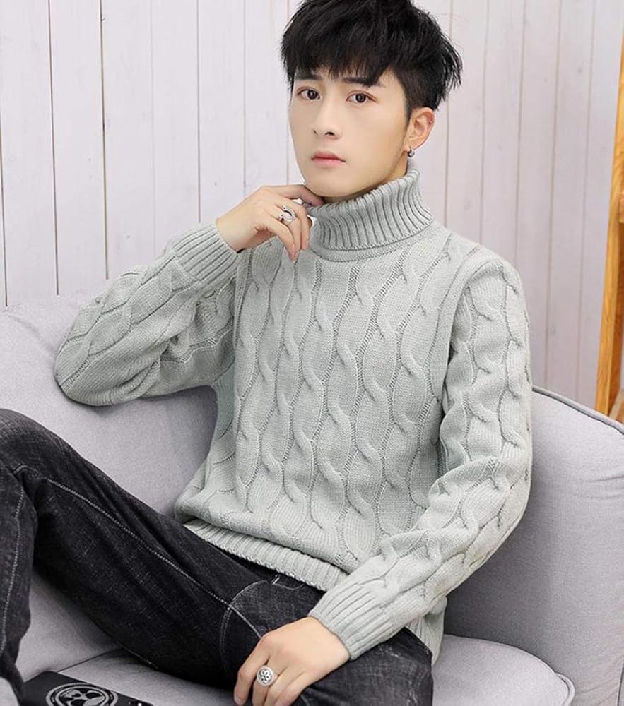 Amazon | [Bestmood]ニット メンズ タートルネック セーター