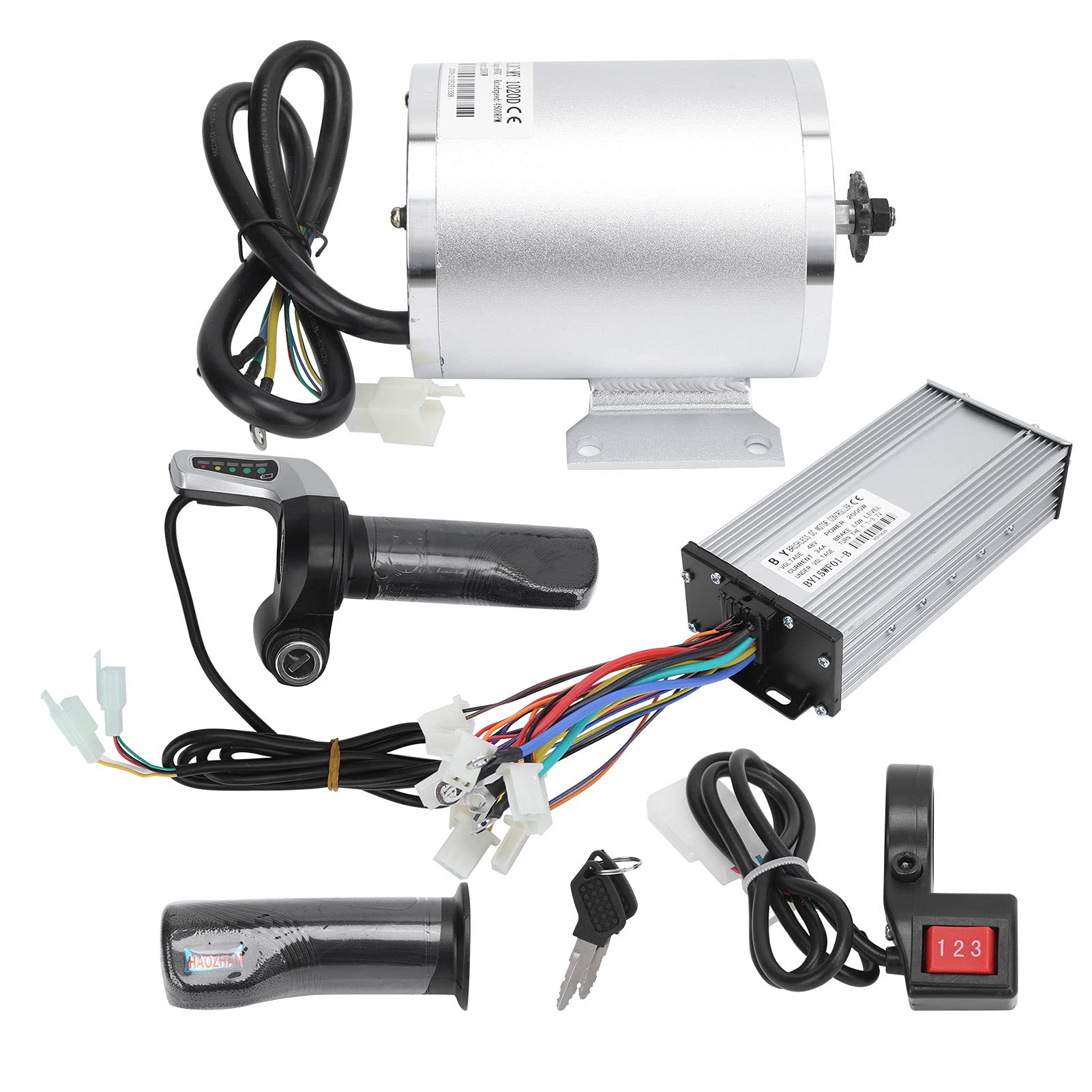 Amazon.co.jp: 電気ブラシレスDCモーターキット、48V 2000W 4500rpm