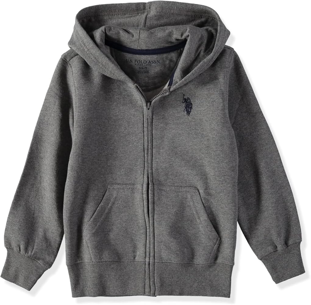 Amazon.com: U.S. Polo Assn. Boys' Hooded Zip Fleece Jacket, New