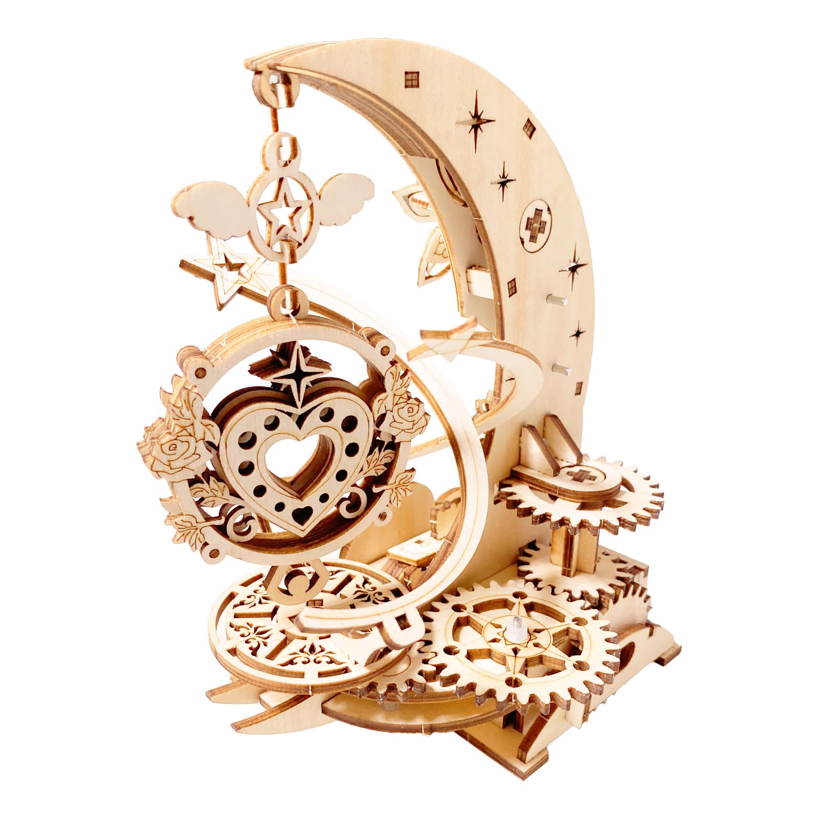 Amazon.co.jp: 3D木製パズル 大人用 DIY オルゴール 木製組み立て