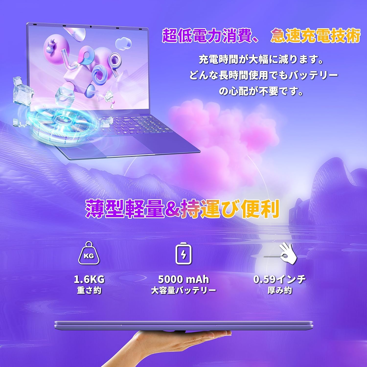 Amazon.co.jp: ノートパソコンパープル 【Win 11 Pro/MS Office 2019